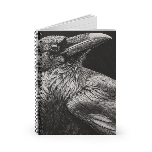 Smith & Raven | Raven Portrait Spiral Notebook | Ruled Journal
