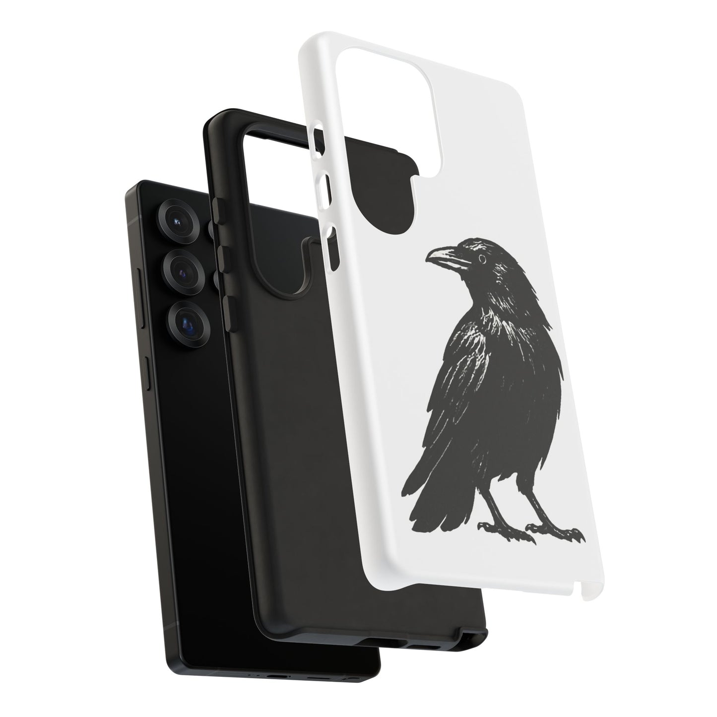 Smith & Raven | Black Raven Illustration Phone Case | Tough Protective Case