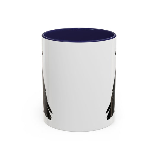 Smith & Raven | Black Raven Illustration | Accent Color Mugs | 11oz, 15oz