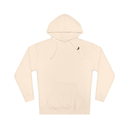 Raven Illustration Hoodie | High Quality Fleece Unisex Hooded Sweatshirt | Modern Graphic Apparel | Smith & Raven