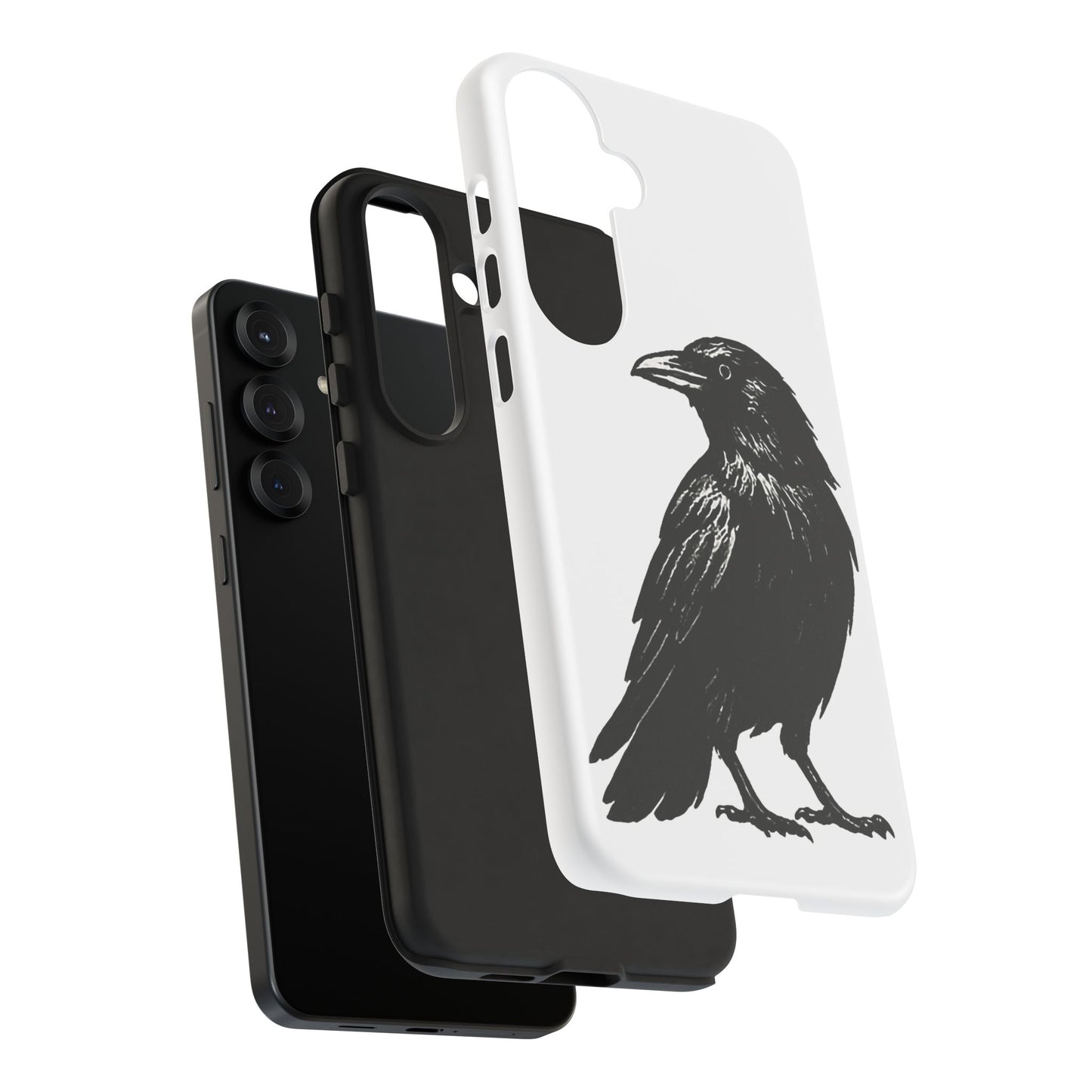 Smith & Raven | Black Raven Illustration Phone Case | Tough Protective Case