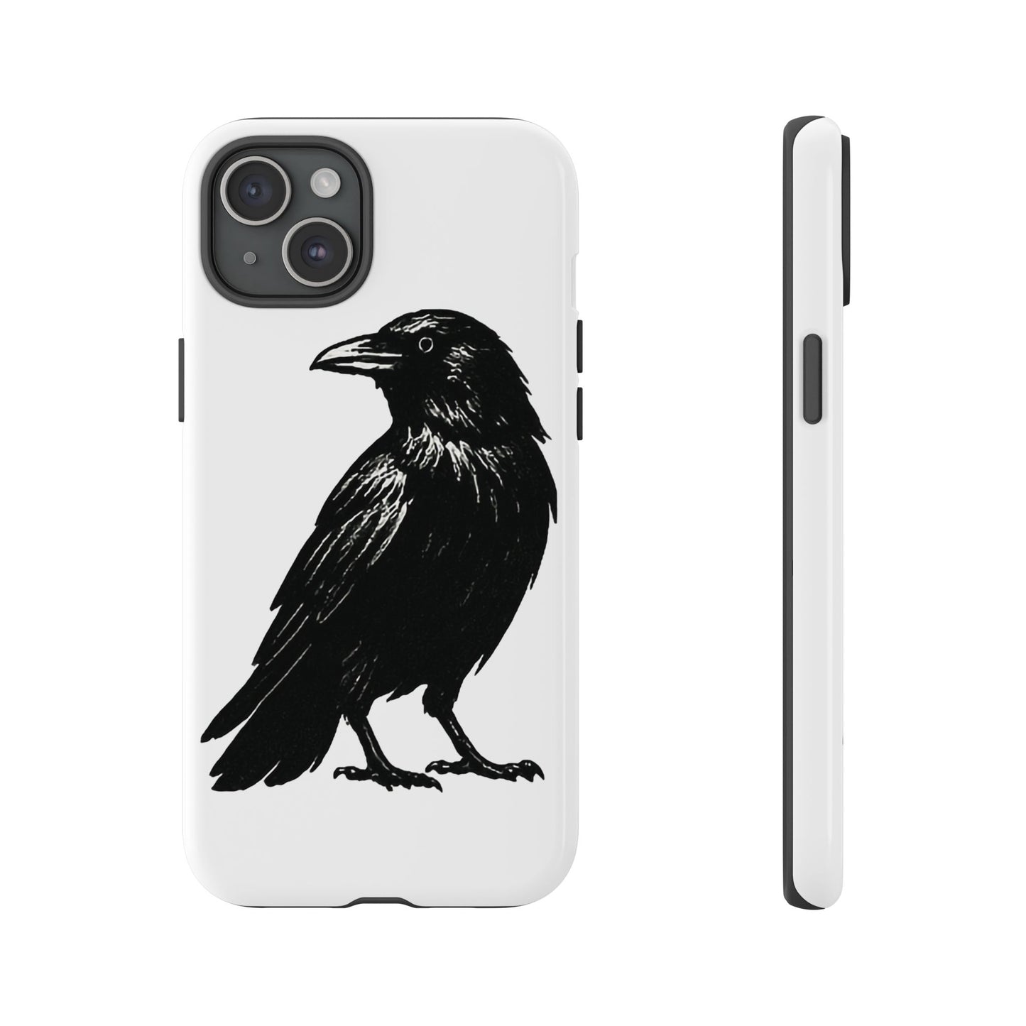 Smith & Raven | Black Raven Illustration Phone Case | Tough Protective Case