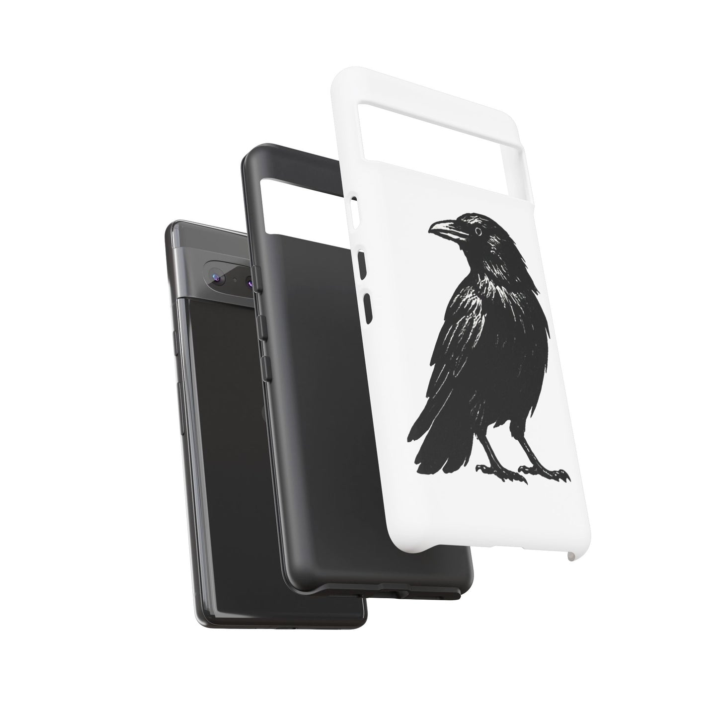 Smith & Raven | Black Raven Illustration Phone Case | Tough Protective Case