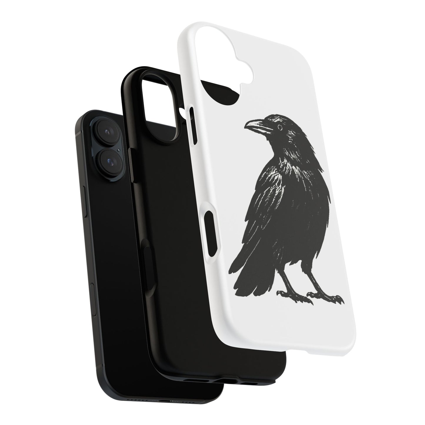 Smith & Raven | Black Raven Illustration Phone Case | Tough Protective Case