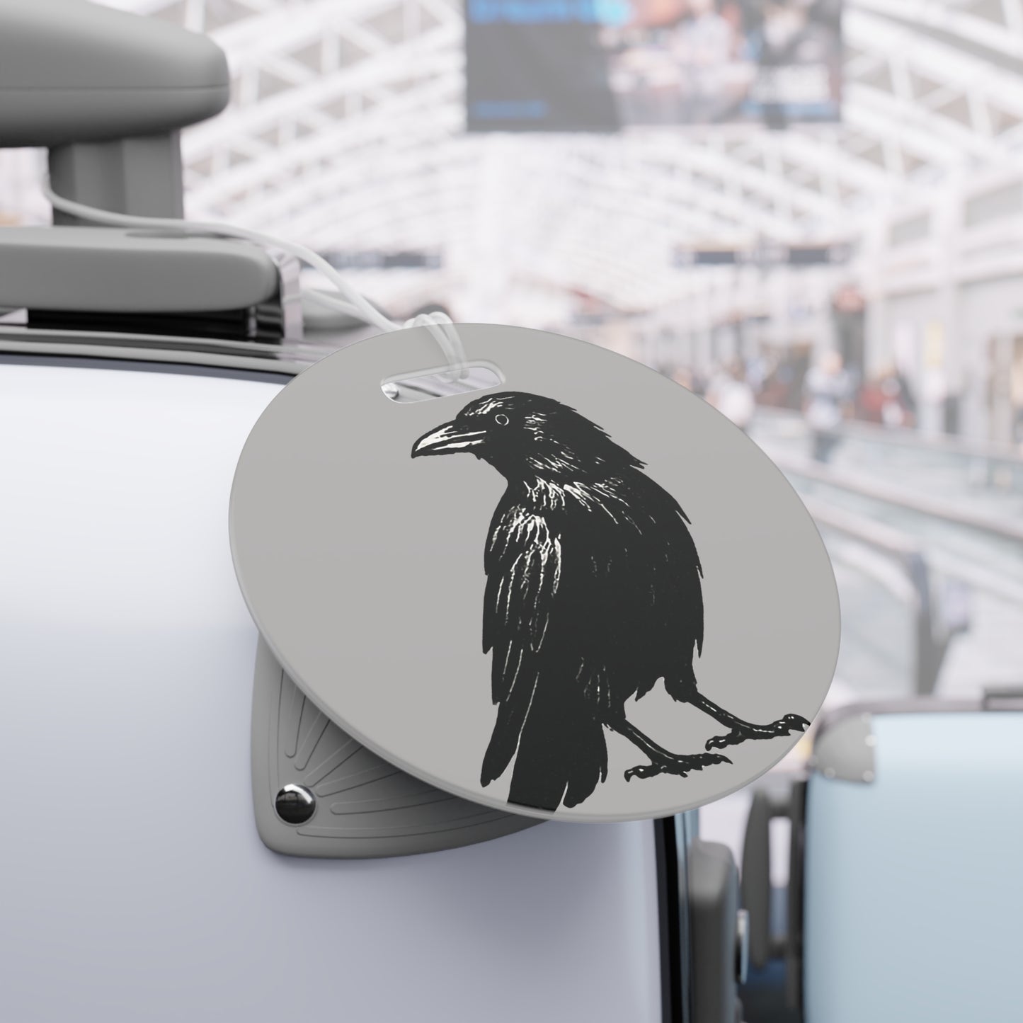 Smith & Raven | Black Raven Illustration | Luggage Tag