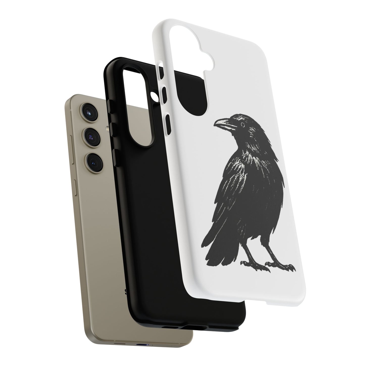 Smith & Raven | Black Raven Illustration Phone Case | Tough Protective Case