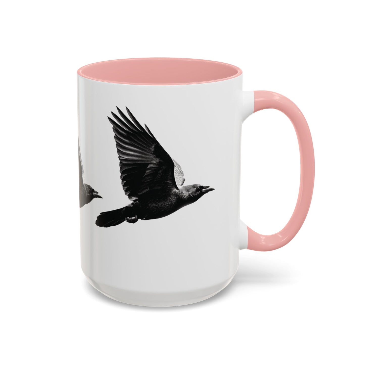 Smith & Raven | Flying Ravens Mug | Accent Color Mugs | 11oz 15oz