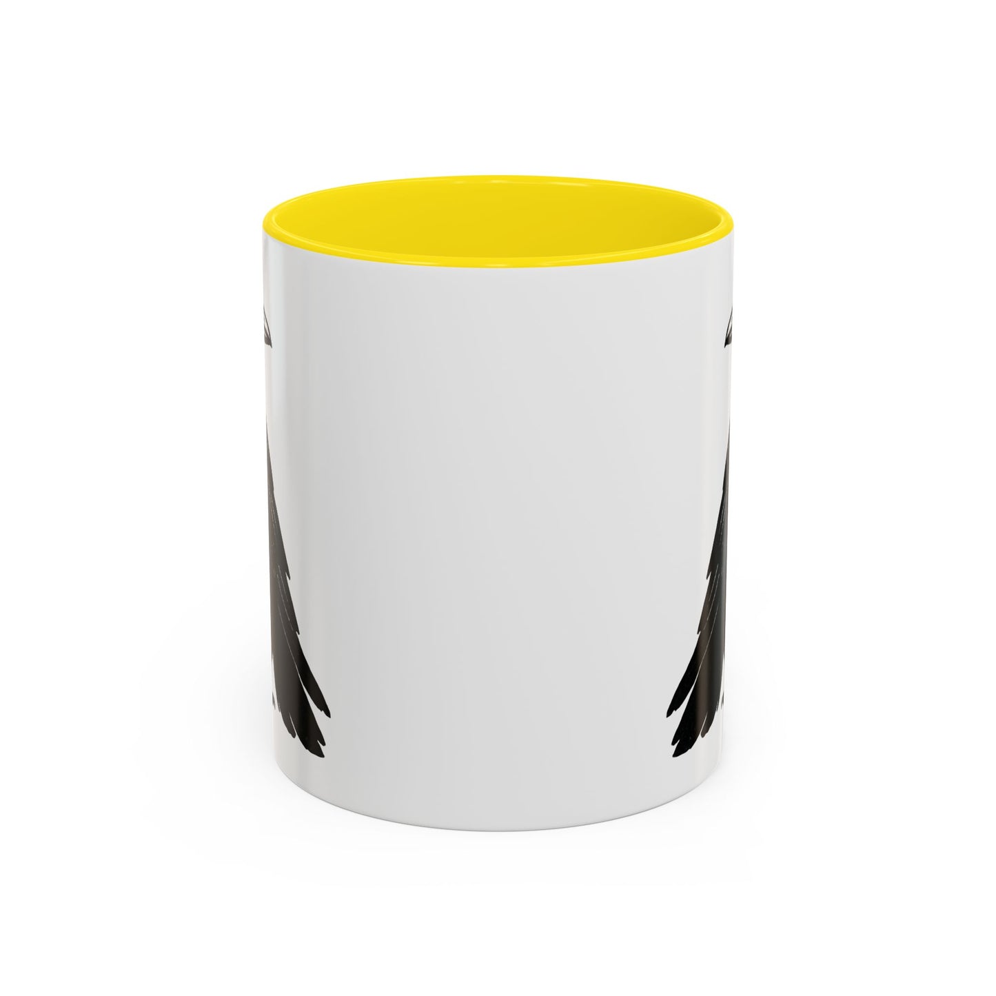 Smith & Raven | Black Raven Illustration | Accent Color Mugs | 11oz, 15oz