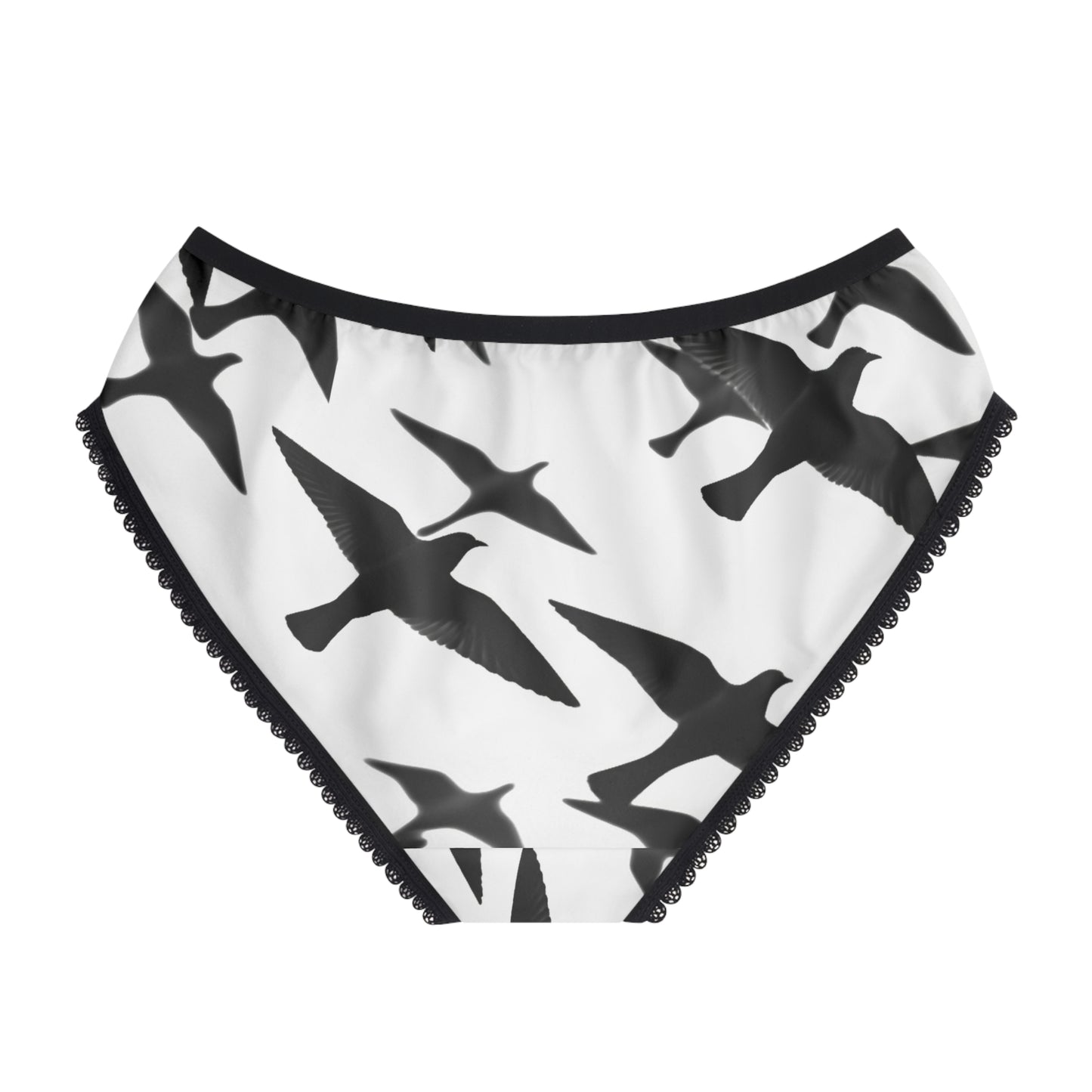 Smith & Raven | Flock of Seagulls Women's Underwear | White w/Black Birds