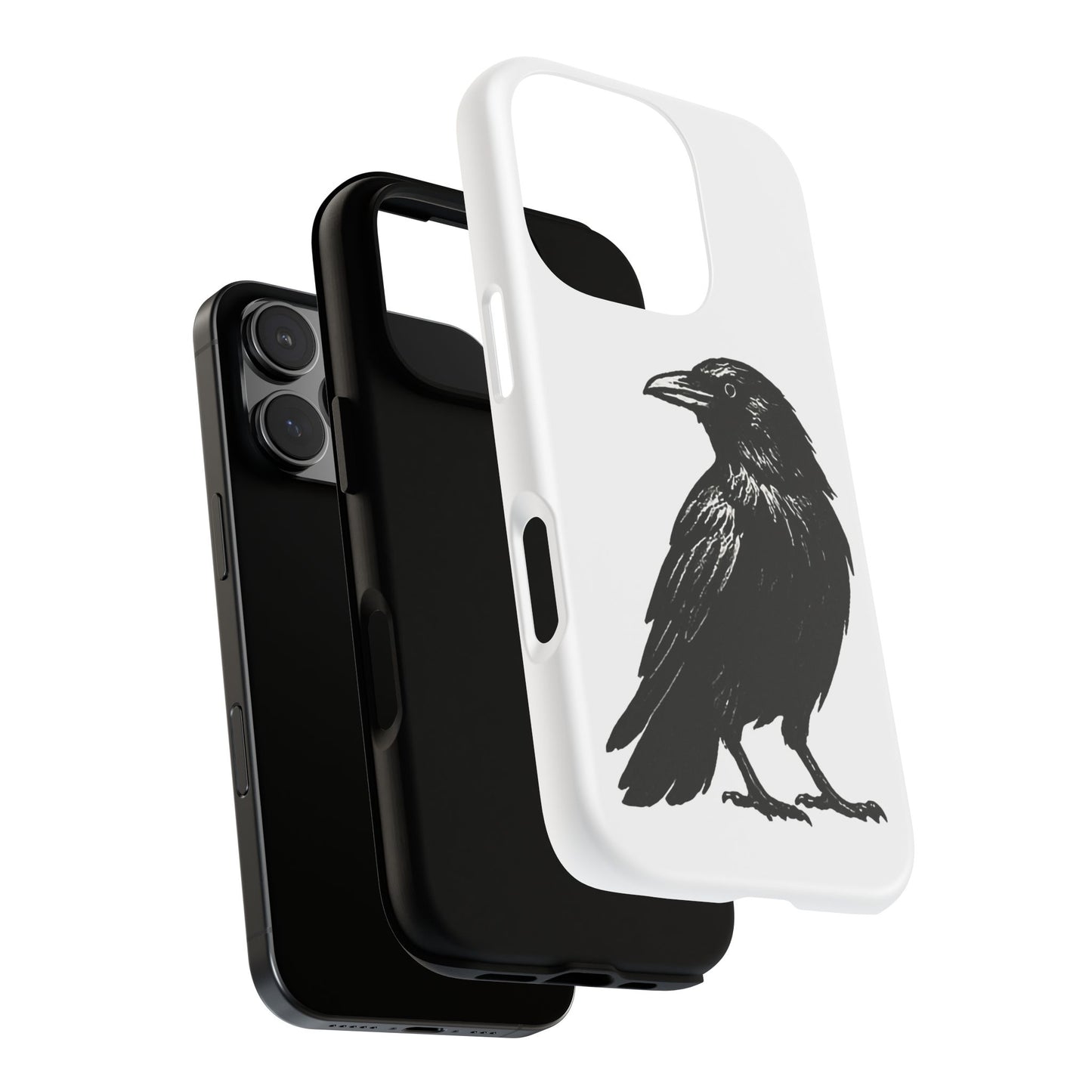 Smith & Raven | Black Raven Illustration Phone Case | Tough Protective Case