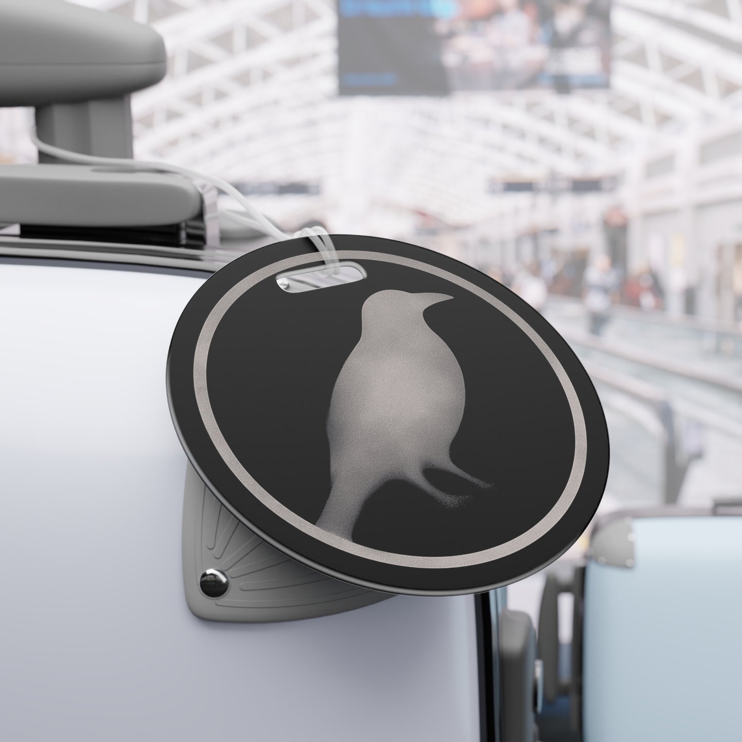 Smith & Raven | Raven Silhouette Luggage Tag | Black Bird Travel ID