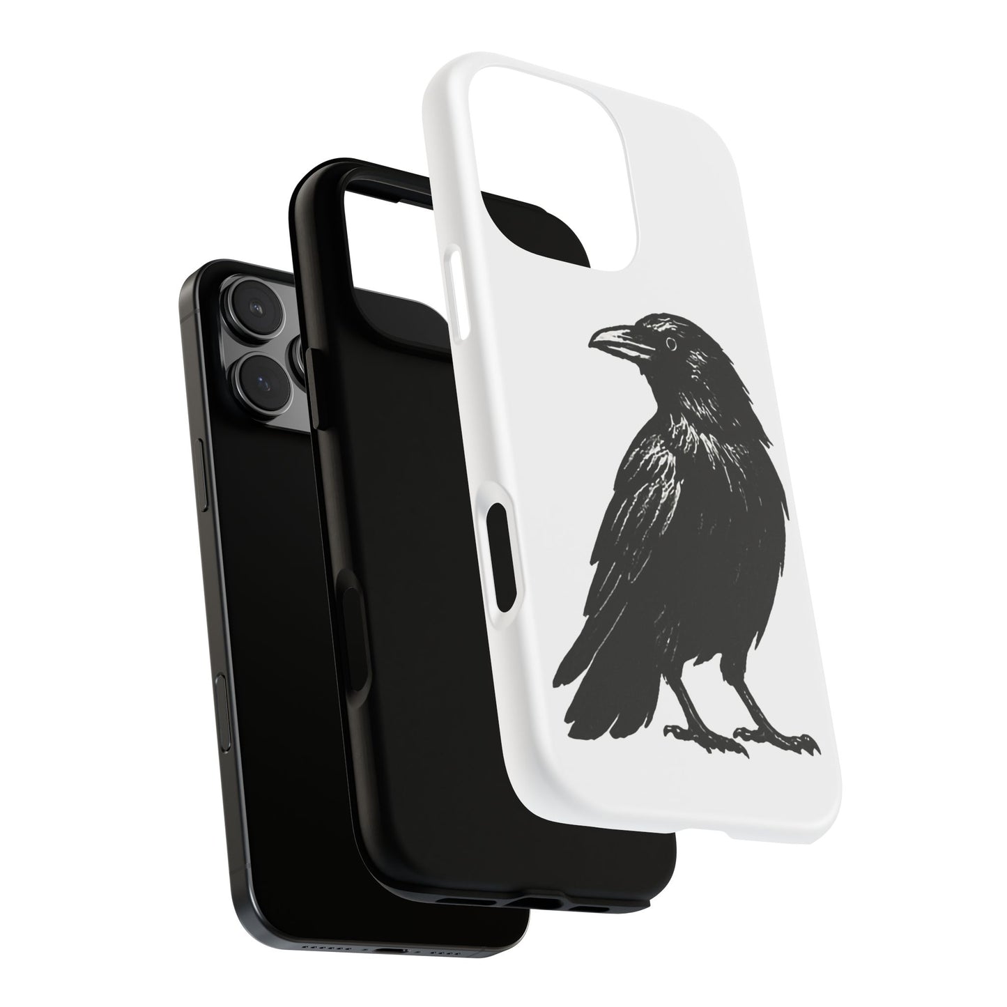 Smith & Raven | Black Raven Illustration Phone Case | Tough Protective Case