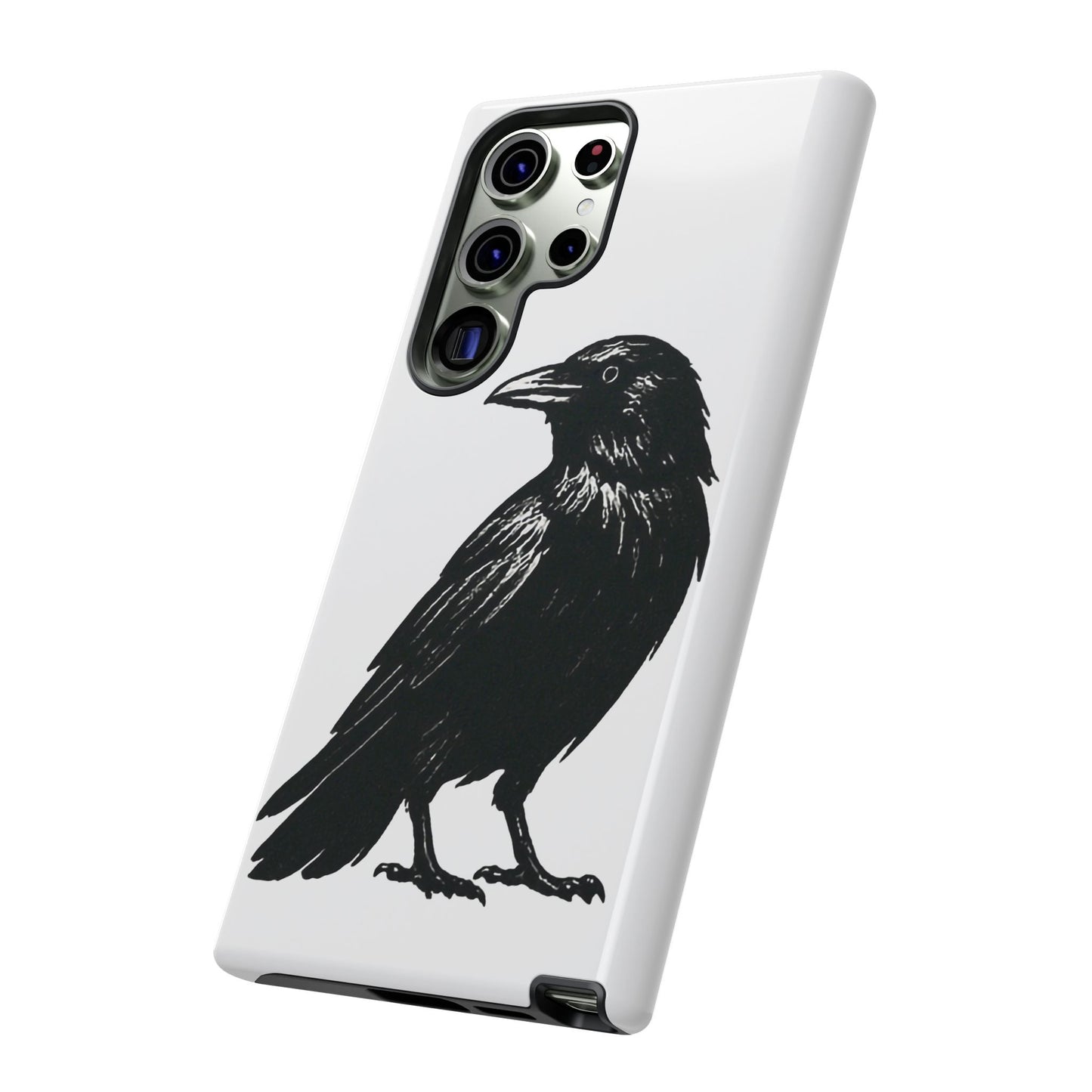 Smith & Raven | Black Raven Illustration Phone Case | Tough Protective Case