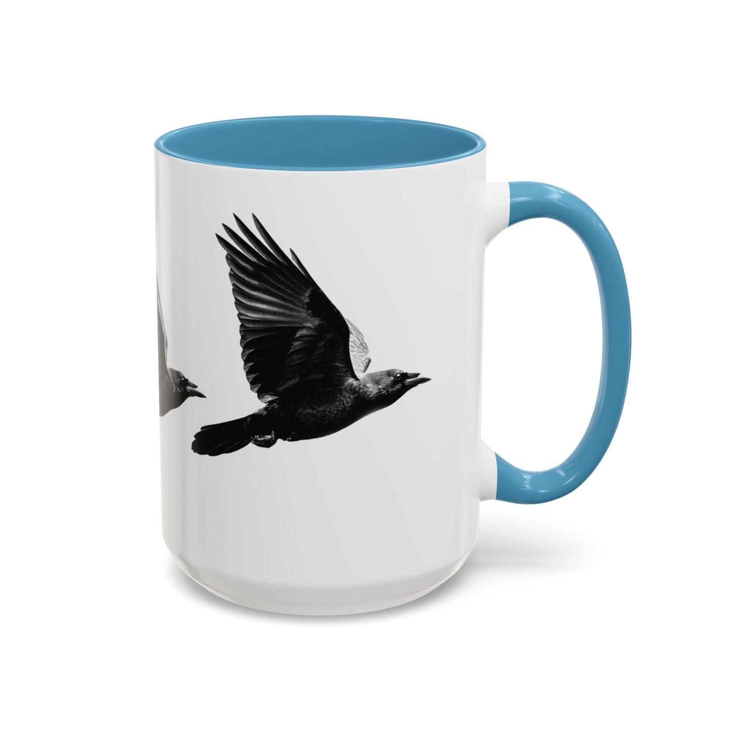 Smith & Raven | Flying Ravens Mug | Accent Color Mugs | 11oz 15oz