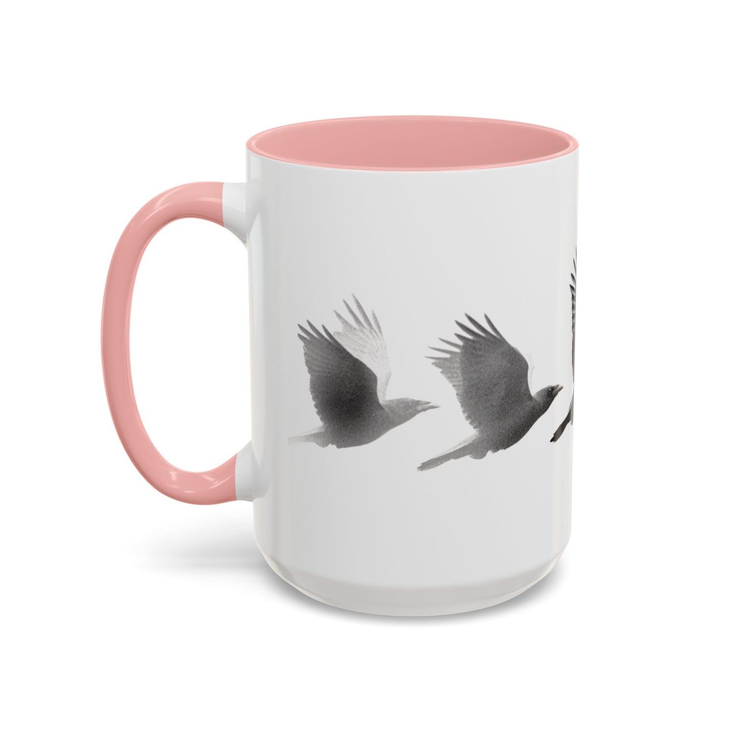 Smith & Raven | Flying Ravens Mug | Accent Color Mugs | 11oz 15oz