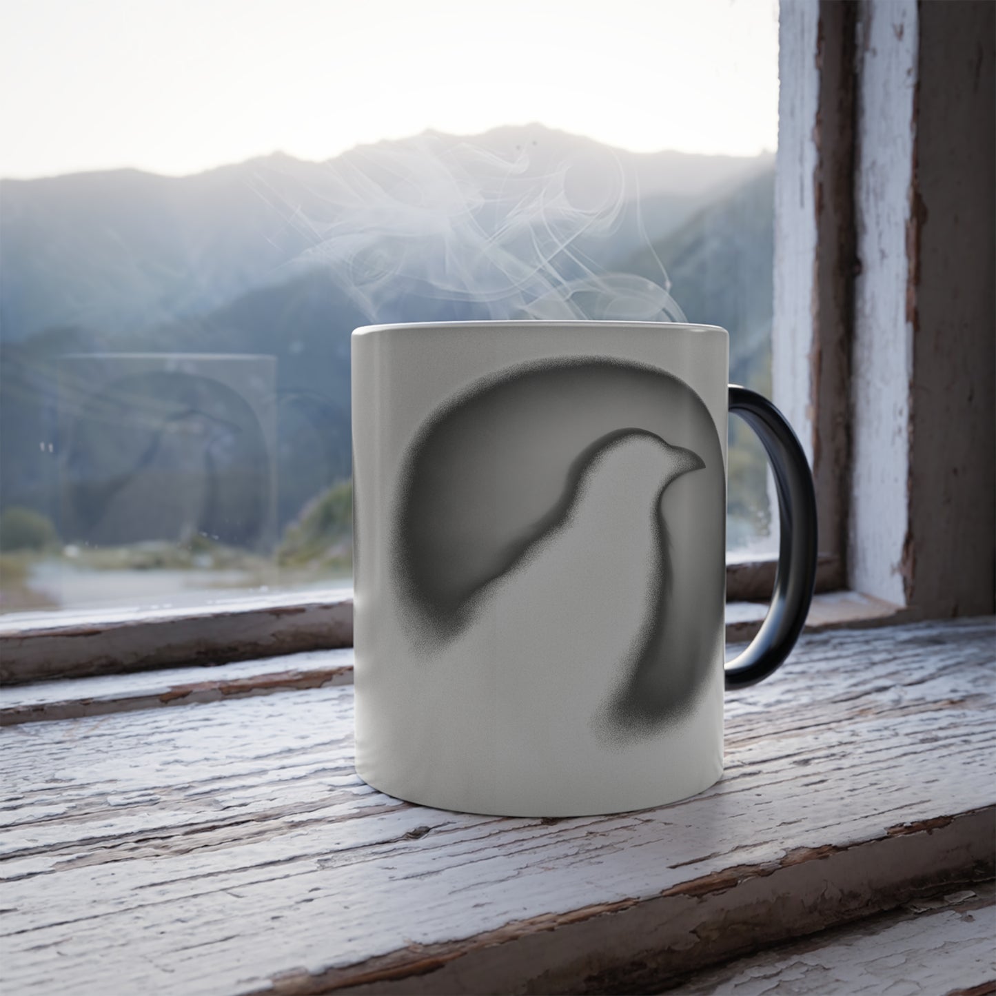 Smith & Raven | Ghostly Raven Silhouette | Color Morphing Mug | 11oz