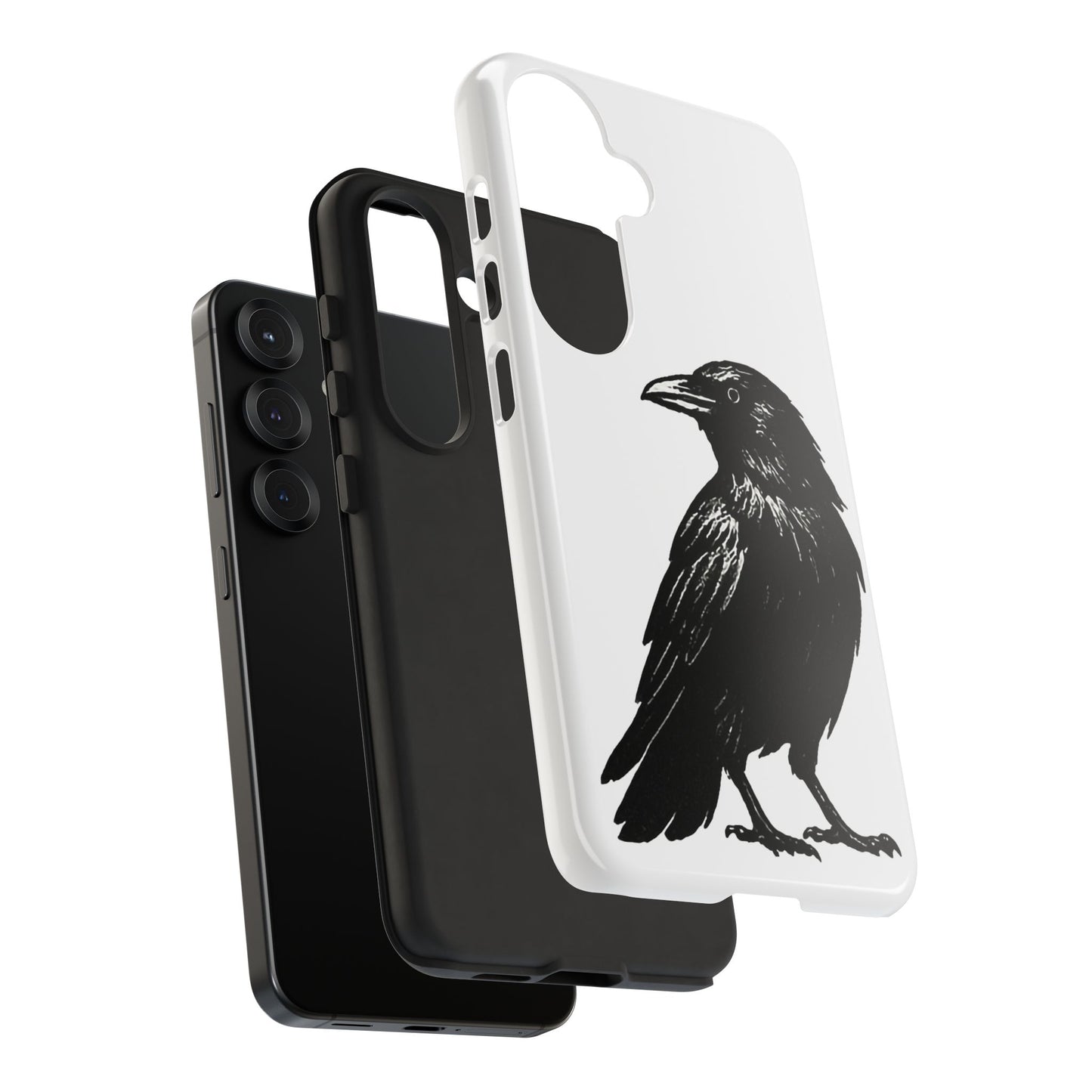 Smith & Raven | Black Raven Illustration Phone Case | Tough Protective Case
