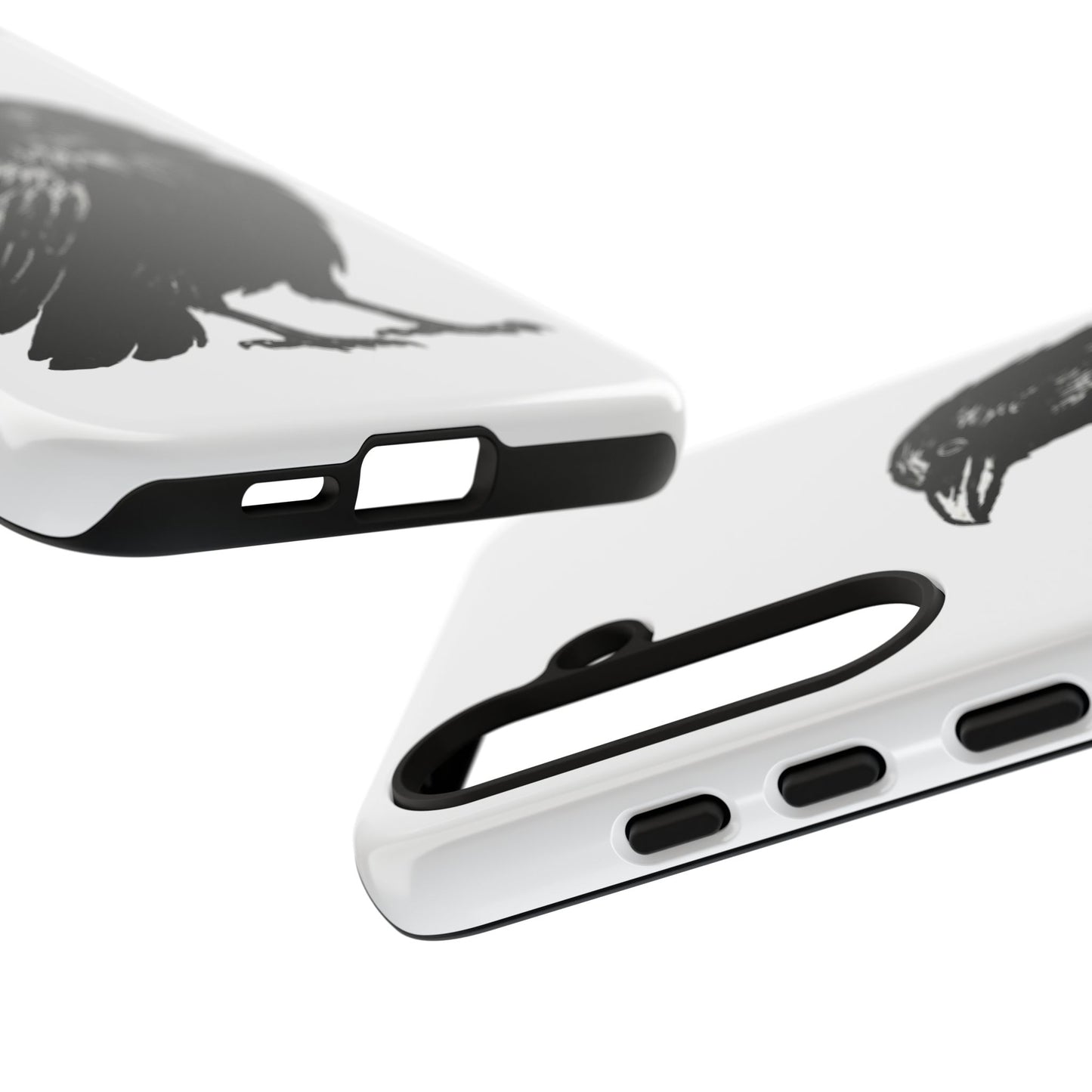 Smith & Raven | Black Raven Illustration Phone Case | Tough Protective Case