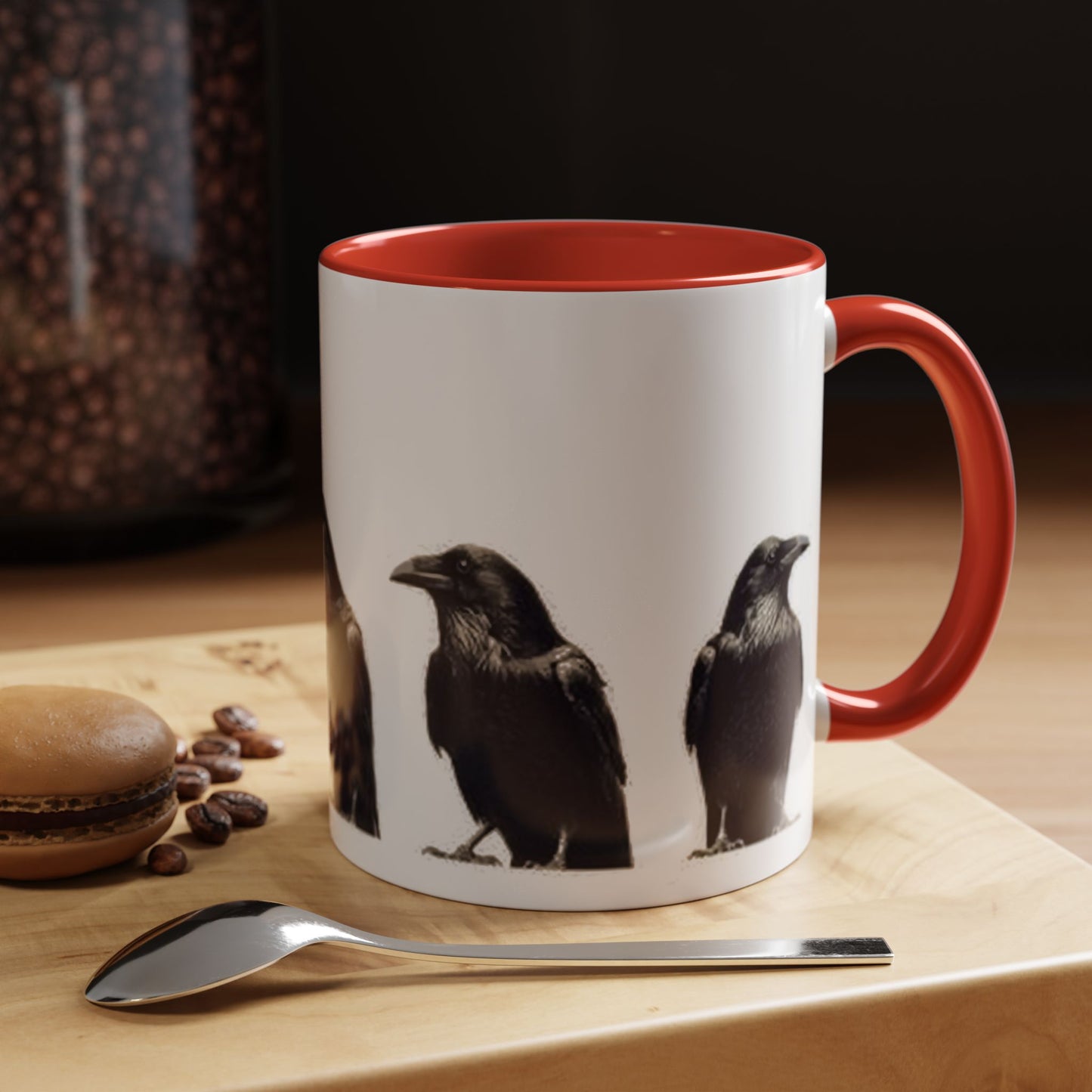 Smith & Raven | Five Ravens Mug | Accent Color Mugs | 11oz or 15oz