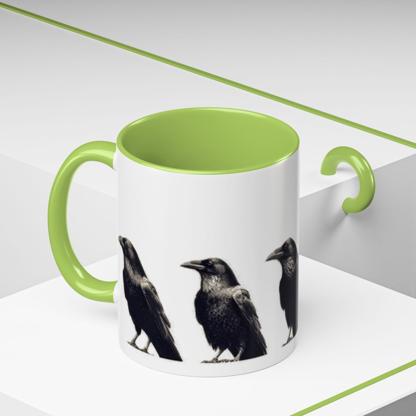 Smith & Raven | Five Ravens Mug | Accent Color Mugs | 11oz or 15oz