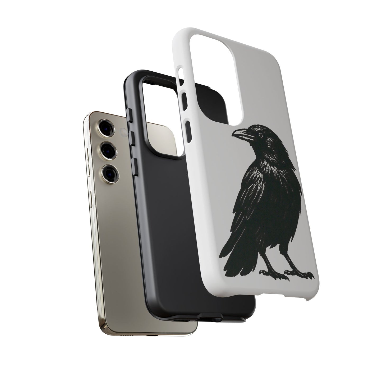 Smith & Raven | Black Raven Illustration Phone Case | Tough Protective Case