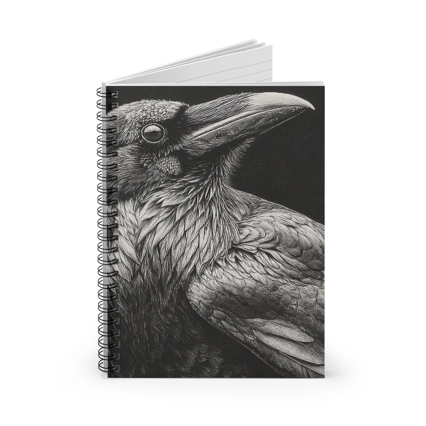 Smith & Raven | Raven Portrait Spiral Notebook | Ruled Journal