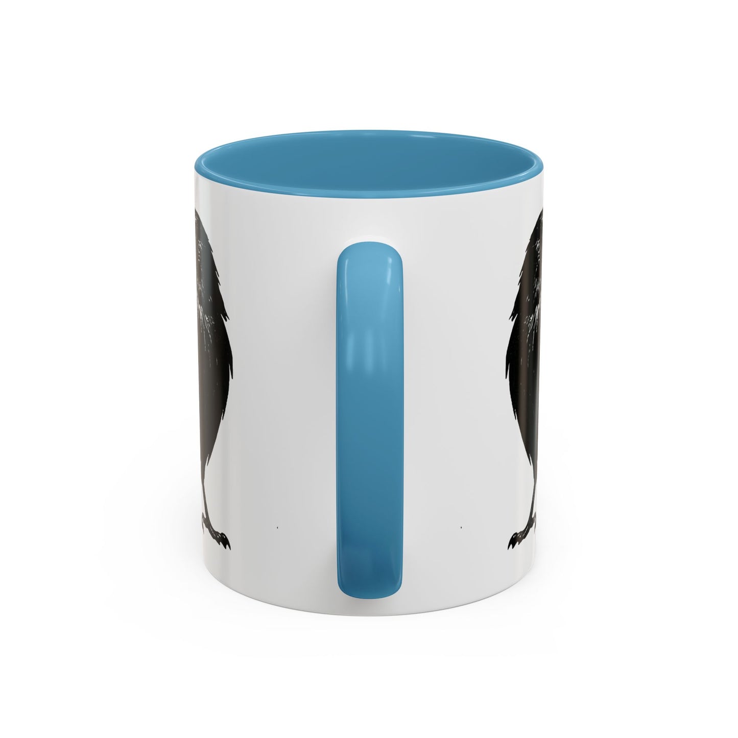 Smith & Raven | Black Raven Illustration | Accent Color Mugs | 11oz, 15oz