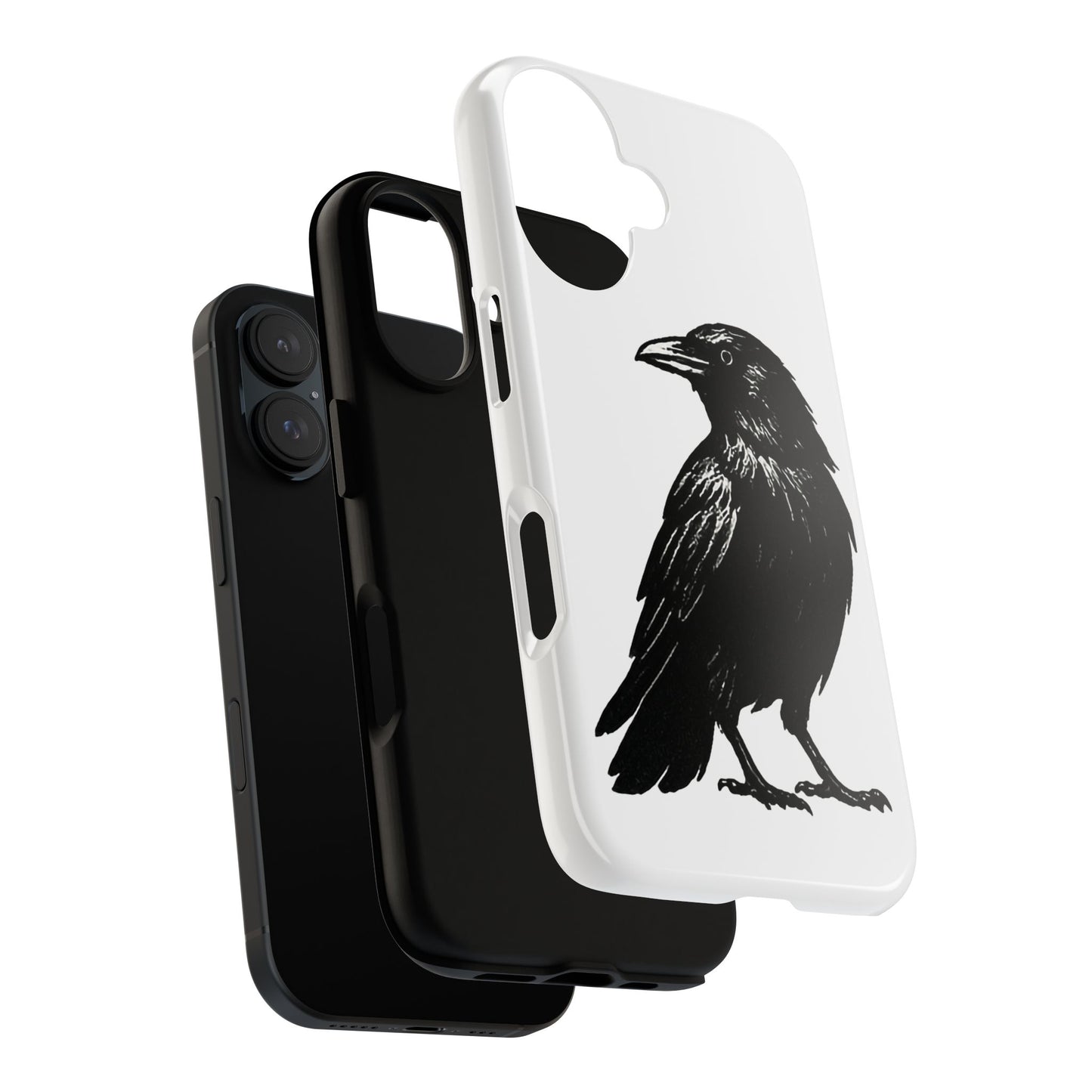 Smith & Raven | Black Raven Illustration Phone Case | Tough Protective Case