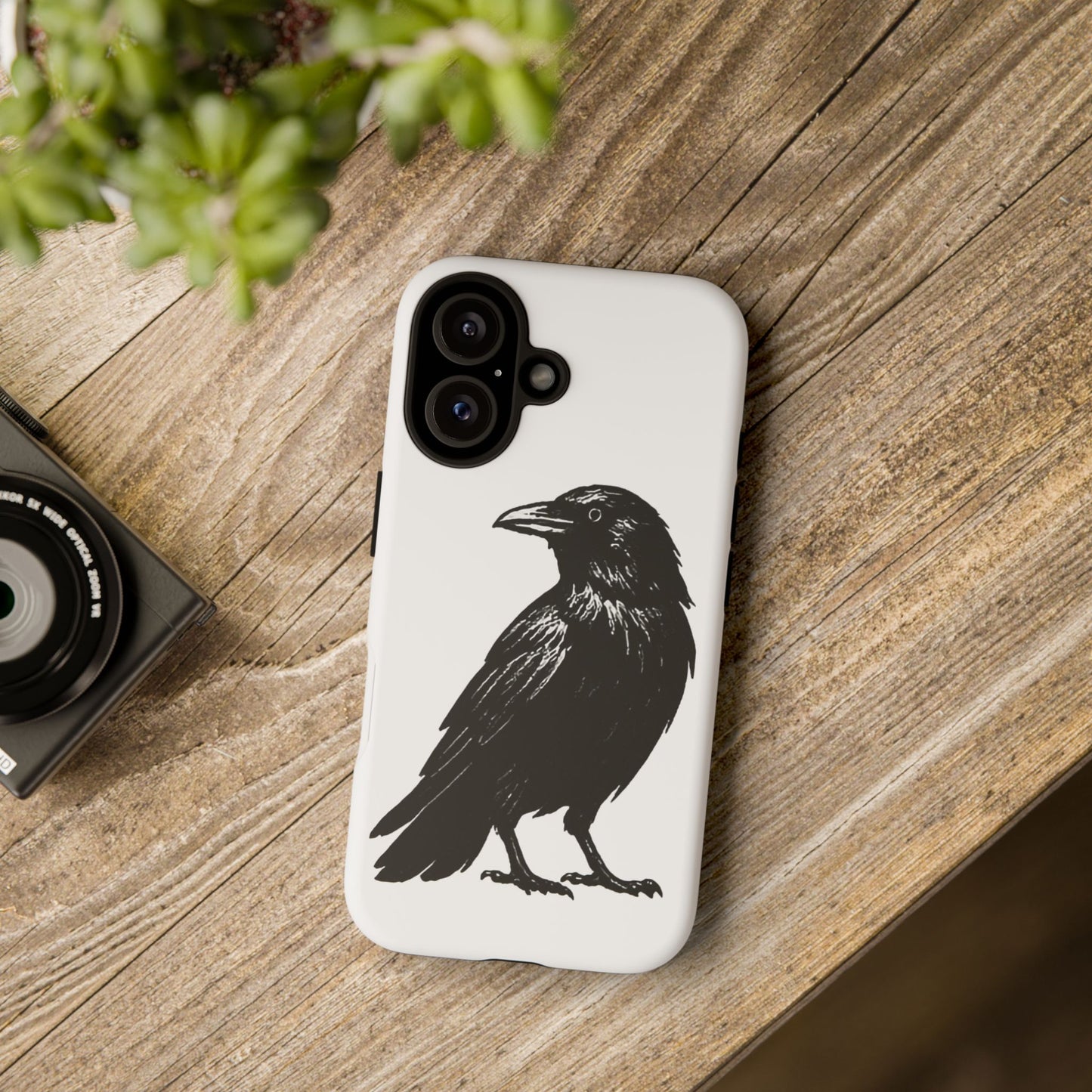 Smith & Raven | Black Raven Illustration Phone Case | Tough Protective Case