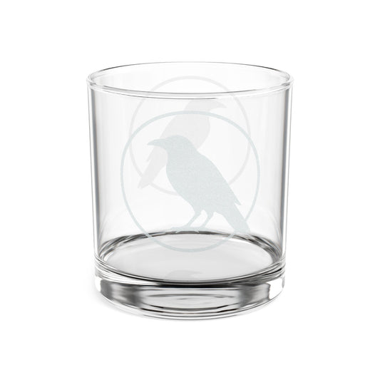Smith & Raven | Raven Circle Silhouette Whiskey Glass | 10.5oz Engraved