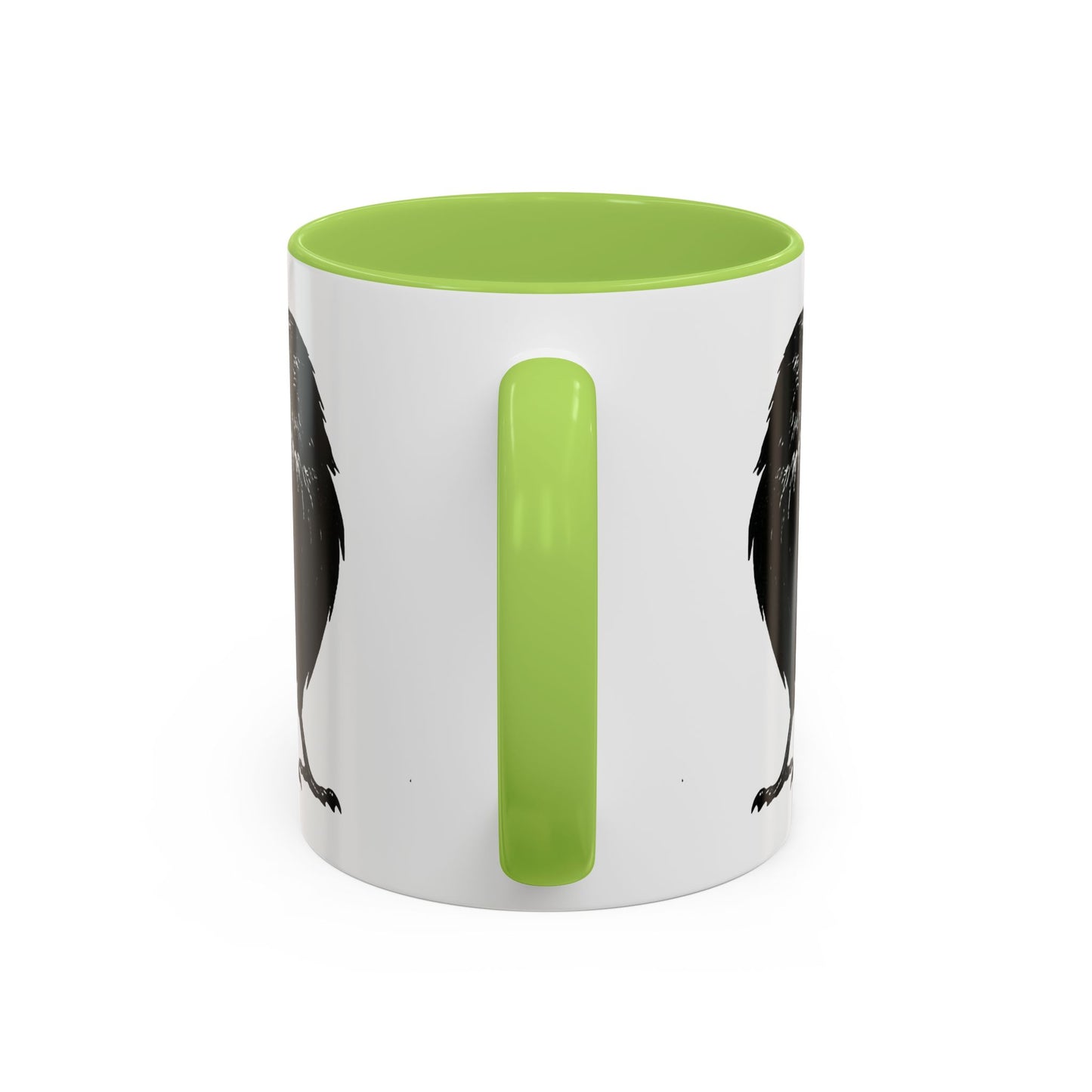 Smith & Raven | Black Raven Illustration | Accent Color Mugs | 11oz, 15oz