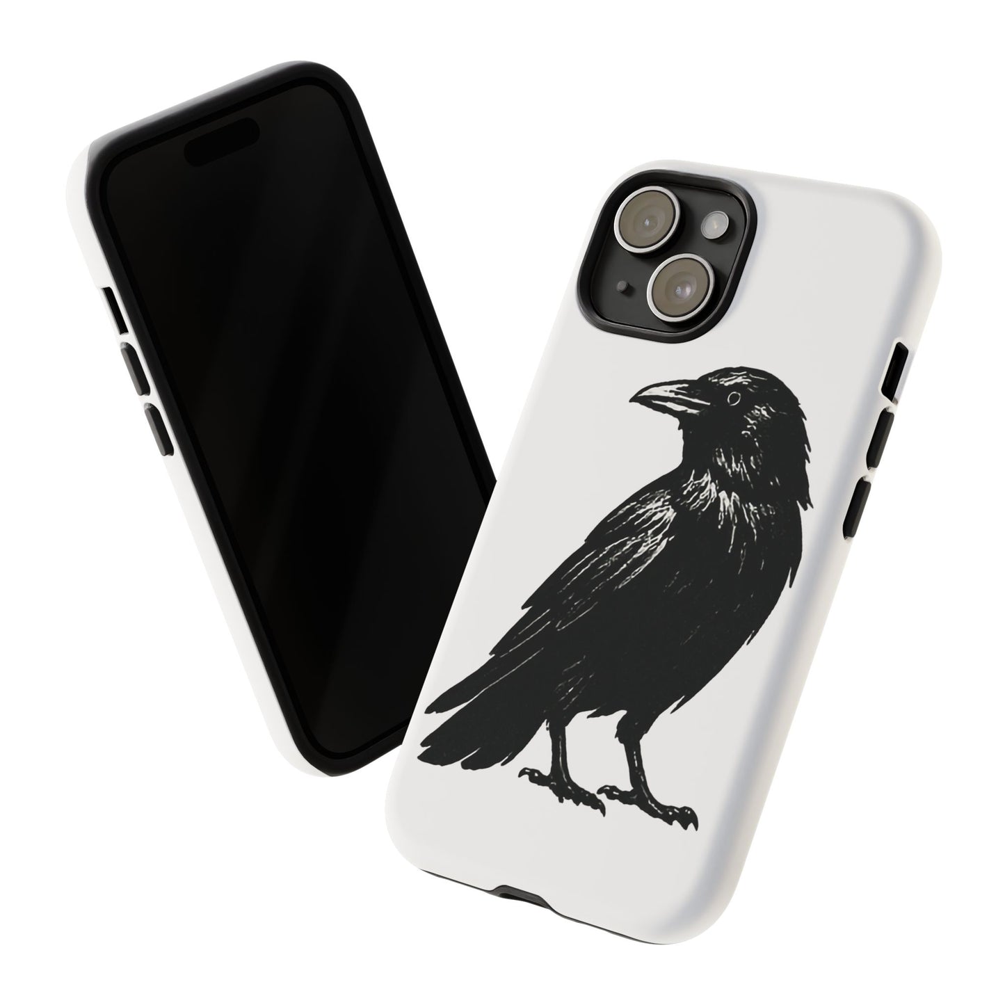 Smith & Raven | Black Raven Illustration Phone Case | Tough Protective Case