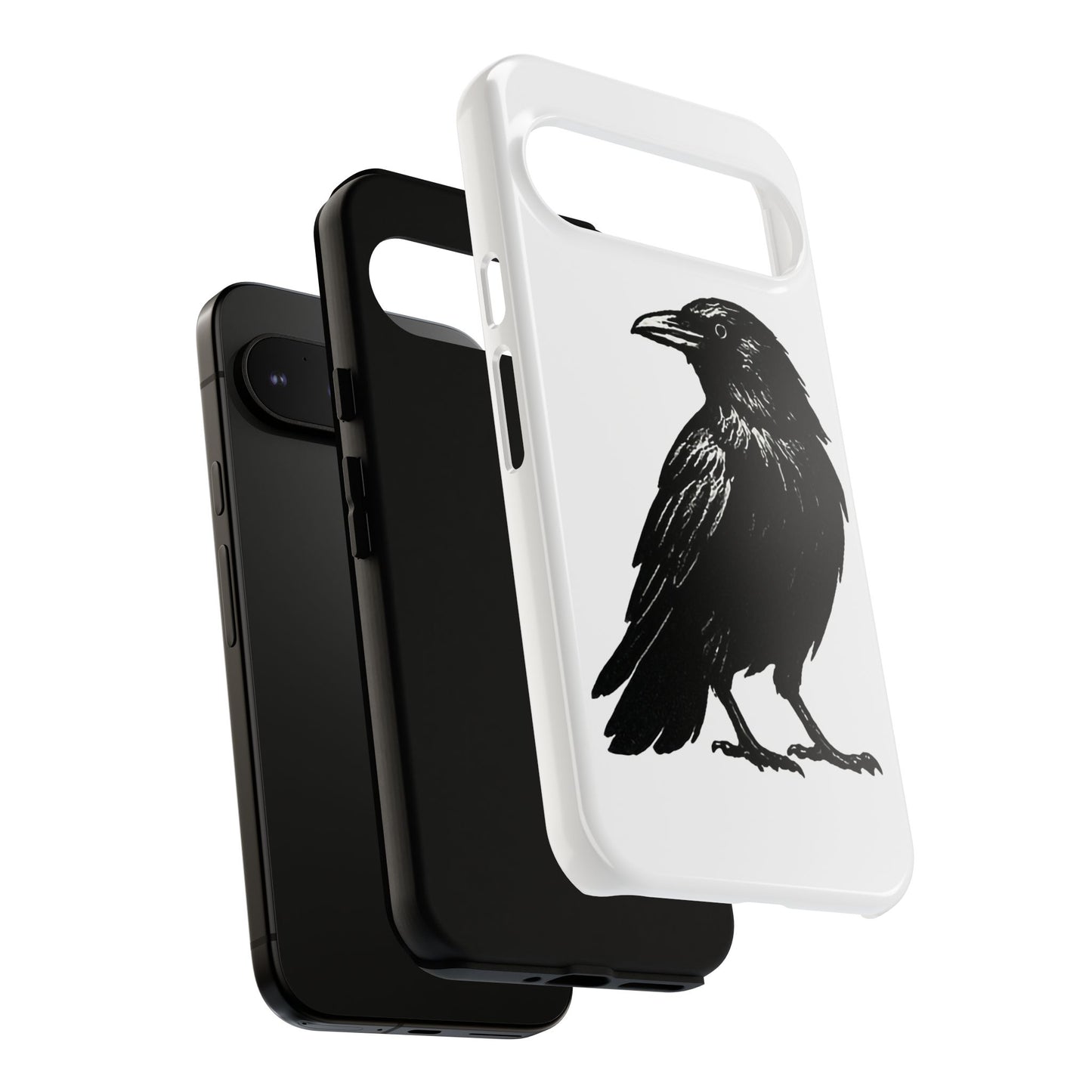 Smith & Raven | Black Raven Illustration Phone Case | Tough Protective Case