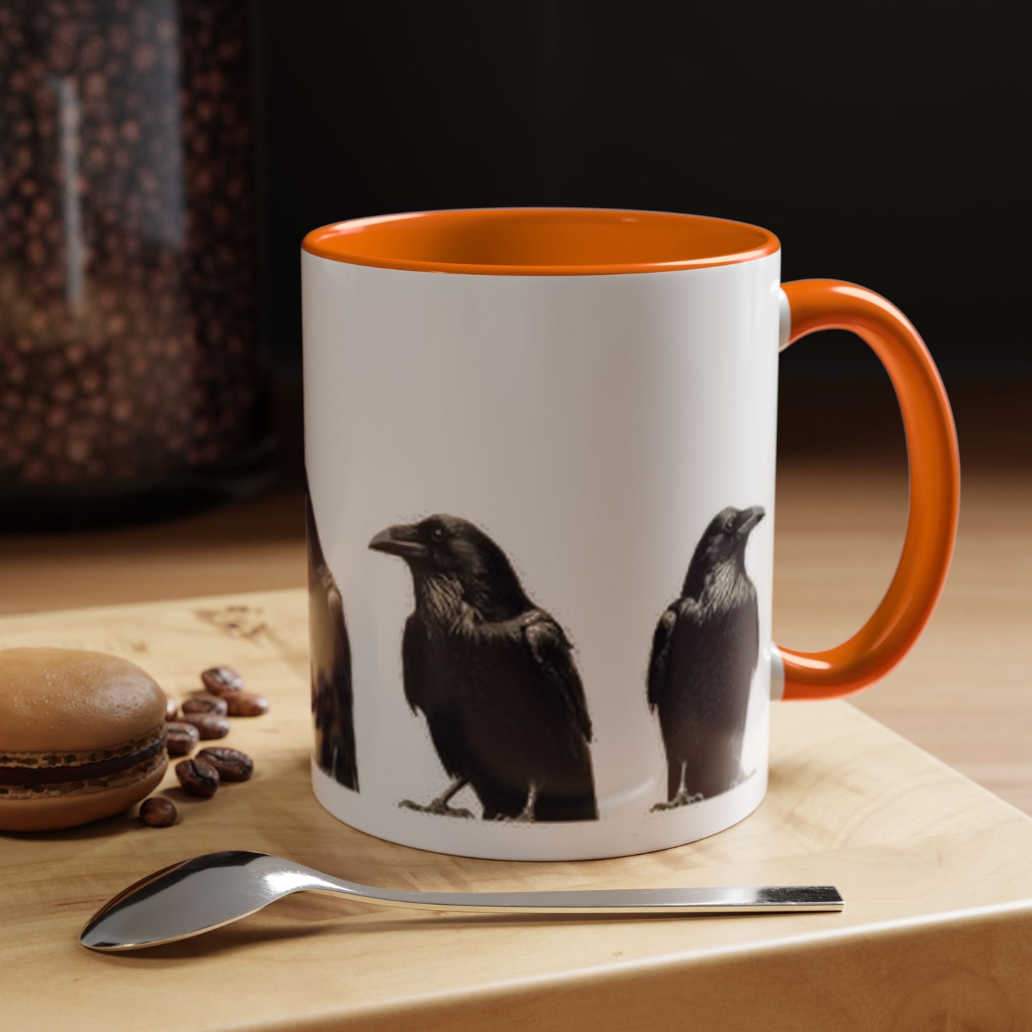 Smith & Raven | Five Ravens Mug | Accent Color Mugs | 11oz or 15oz