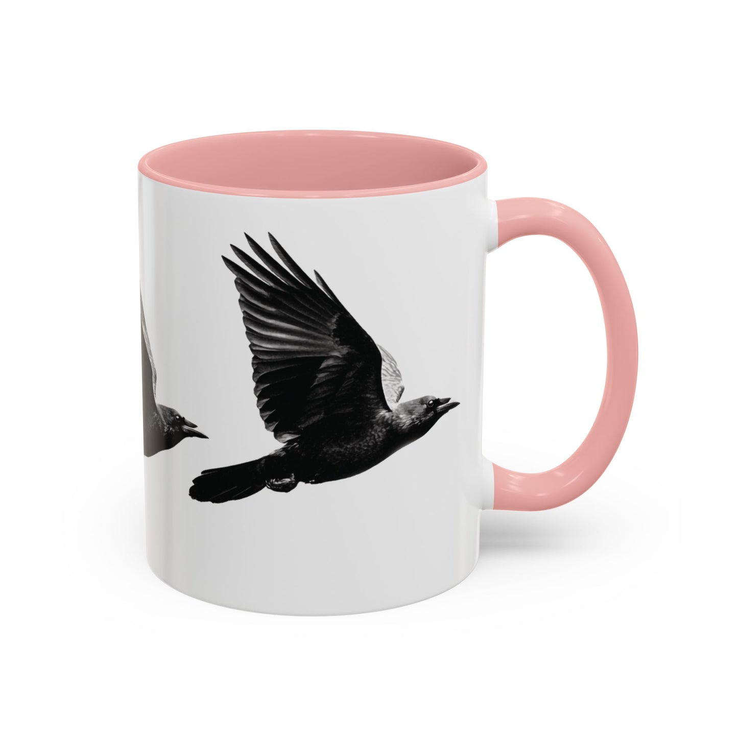 Smith & Raven | Flying Ravens Mug | Accent Color Mugs | 11oz 15oz