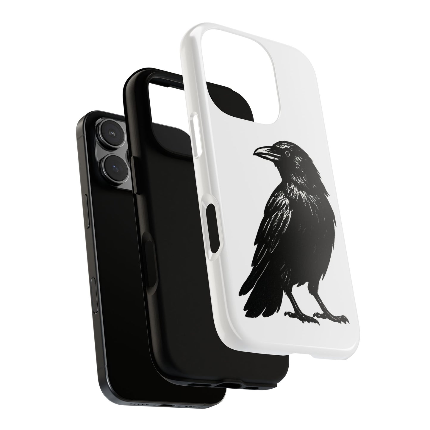 Smith & Raven | Black Raven Illustration Phone Case | Tough Protective Case