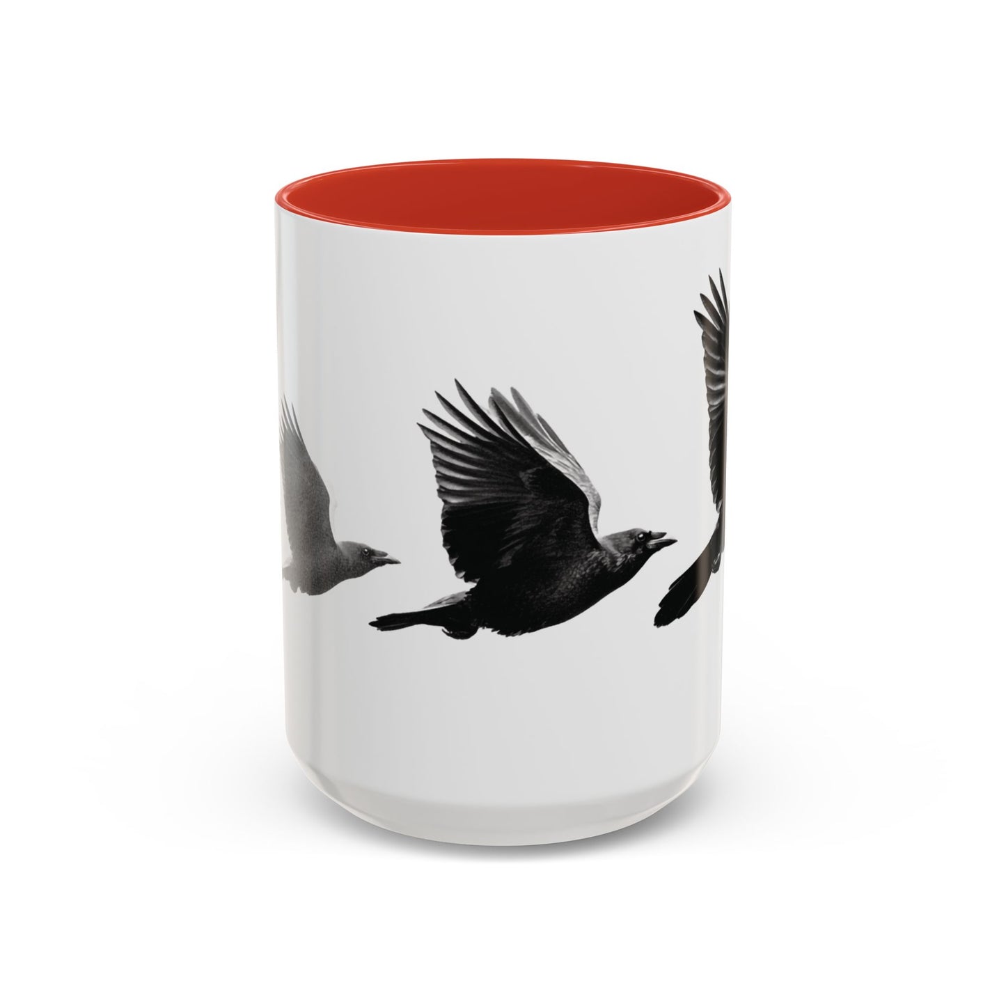 Smith & Raven | Flying Ravens Mug | Accent Color Mugs | 11oz 15oz