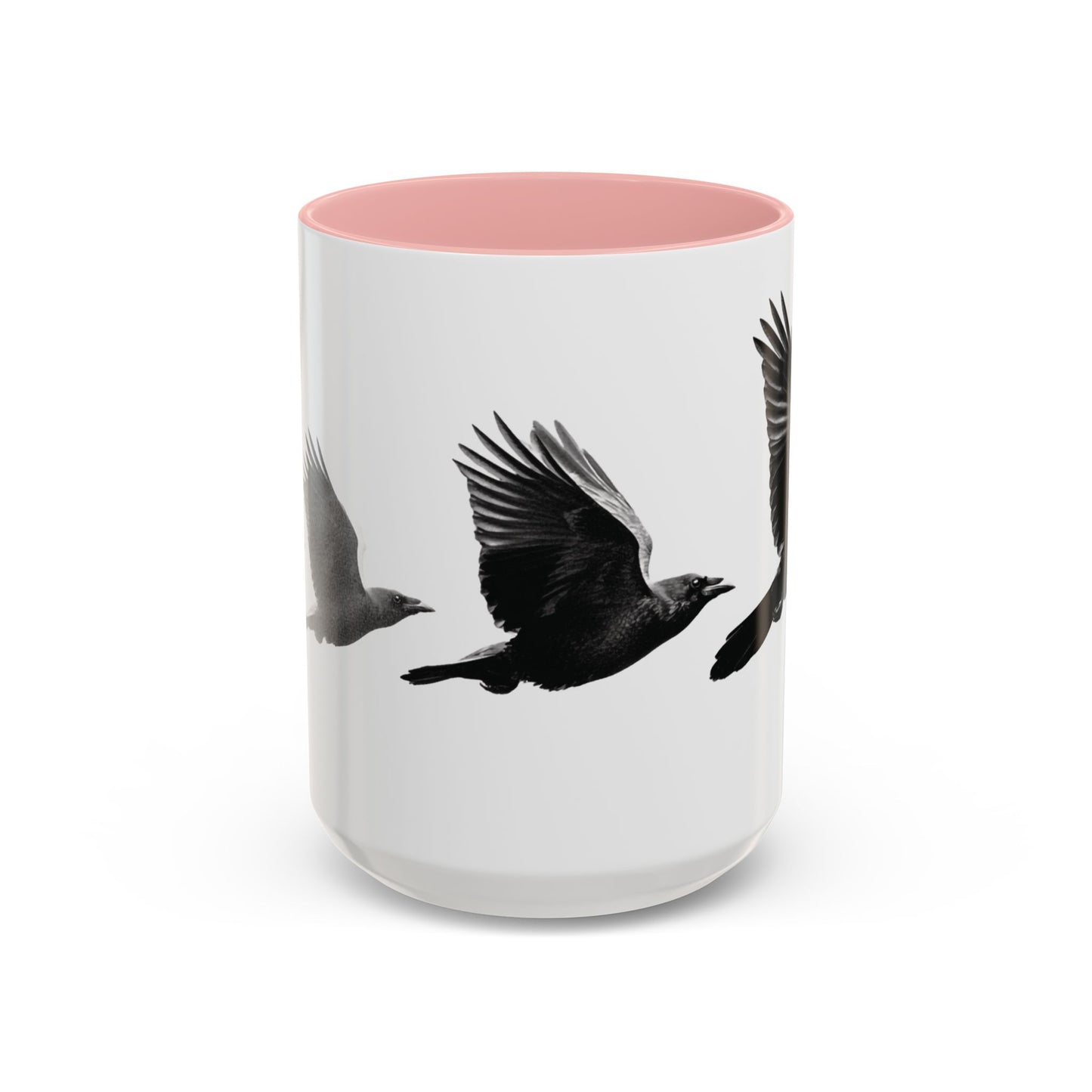 Smith & Raven | Flying Ravens Mug | Accent Color Mugs | 11oz 15oz