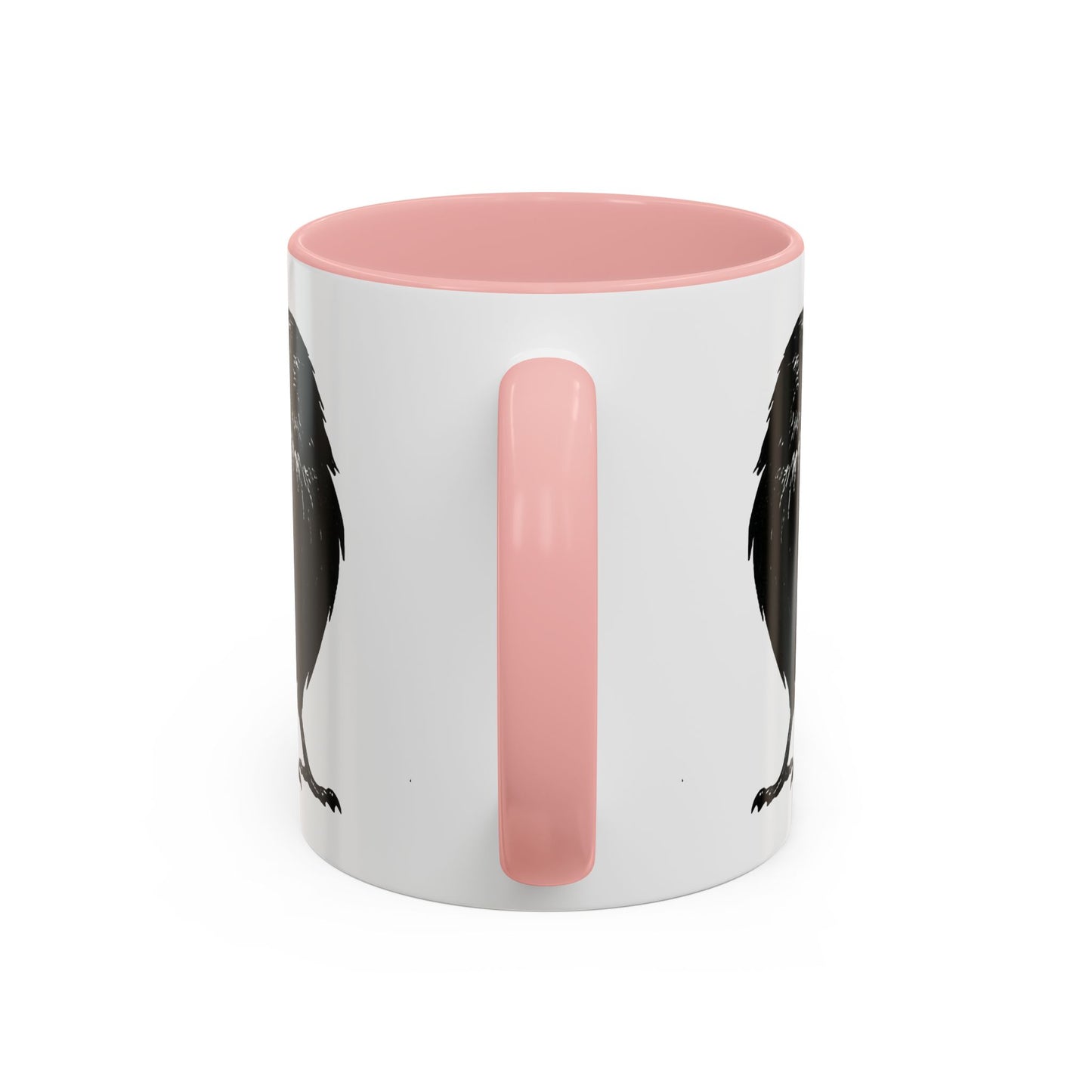 Smith & Raven | Black Raven Illustration | Accent Color Mugs | 11oz, 15oz
