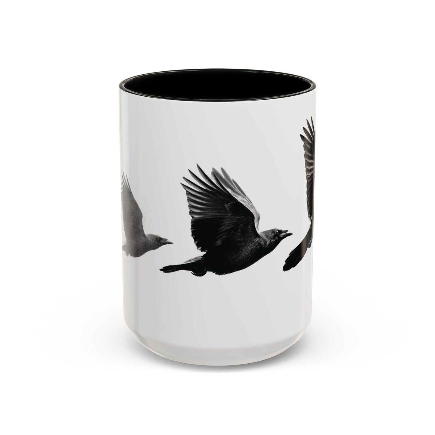 Smith & Raven | Flying Ravens Mug | Accent Color Mugs | 11oz 15oz