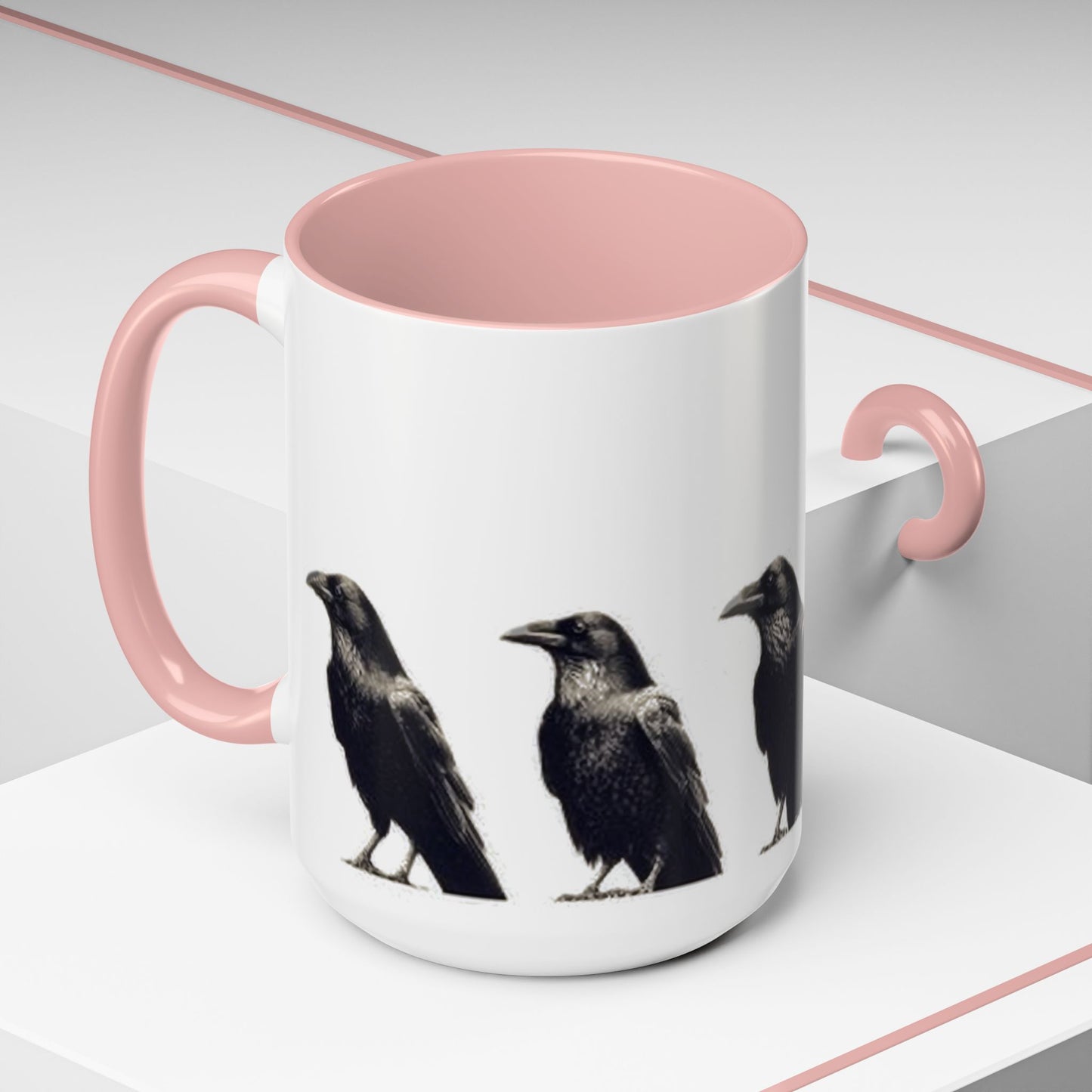 Smith & Raven | Five Ravens Mug | Accent Color Mugs | 11oz or 15oz