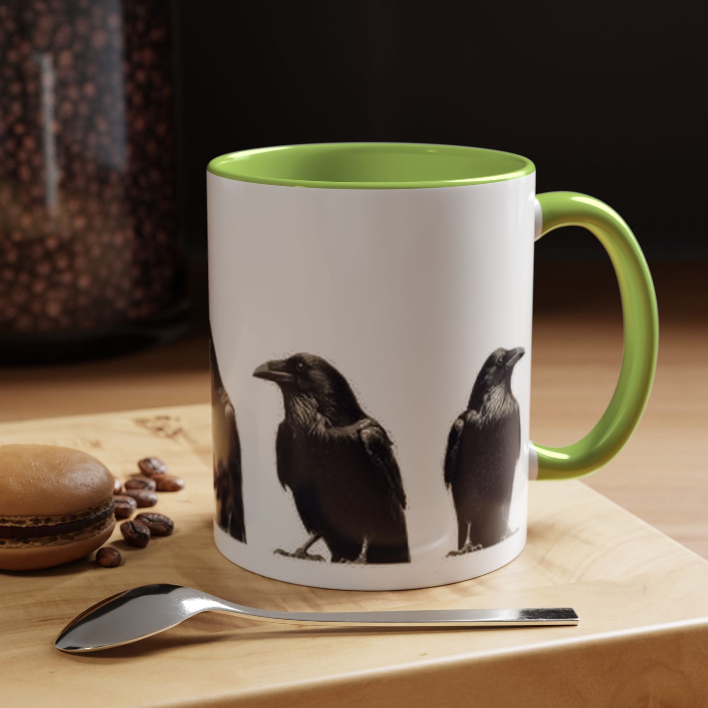 Smith & Raven | Five Ravens Mug | Accent Color Mugs | 11oz or 15oz