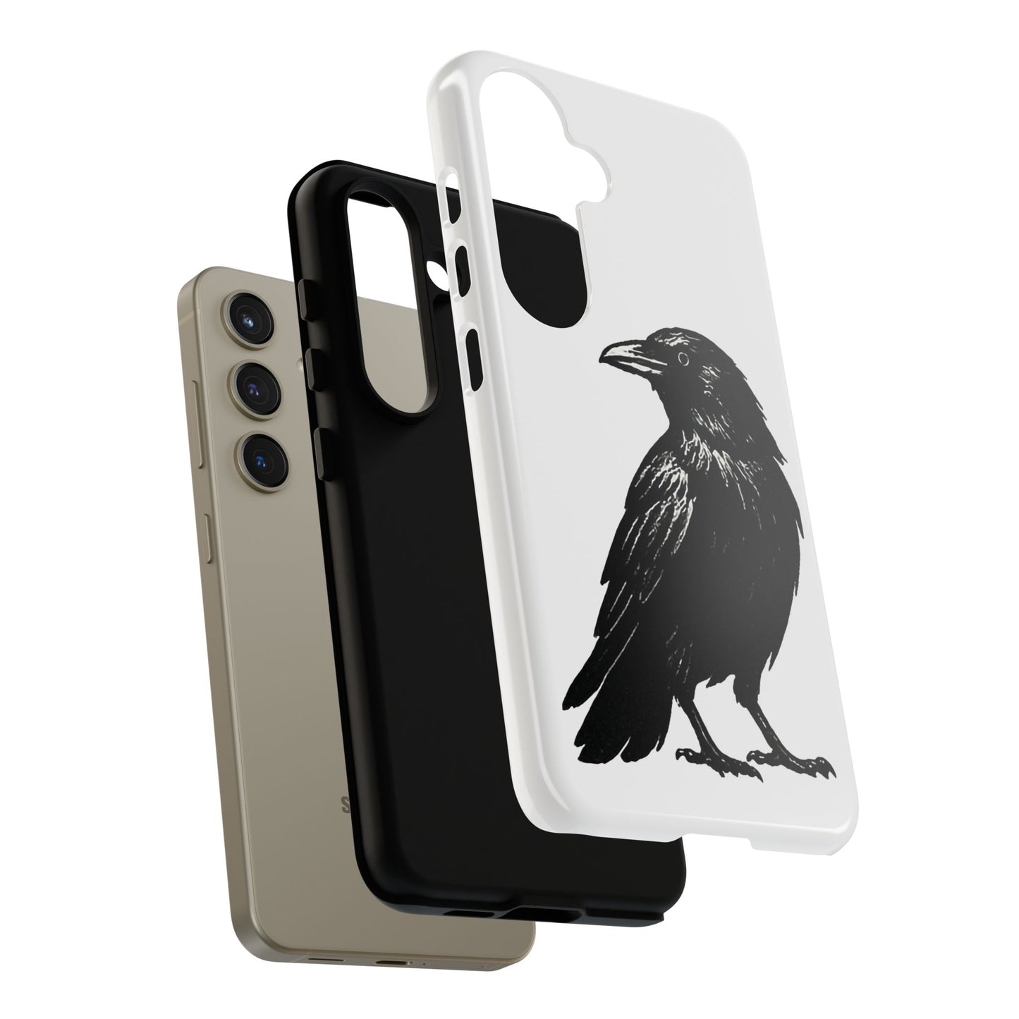 Smith & Raven | Black Raven Illustration Phone Case | Tough Protective Case