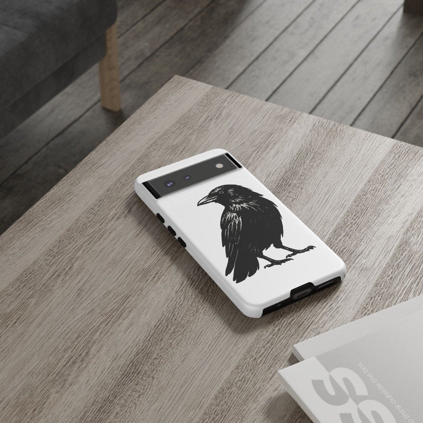 Smith & Raven | Black Raven Illustration Phone Case | Tough Protective Case