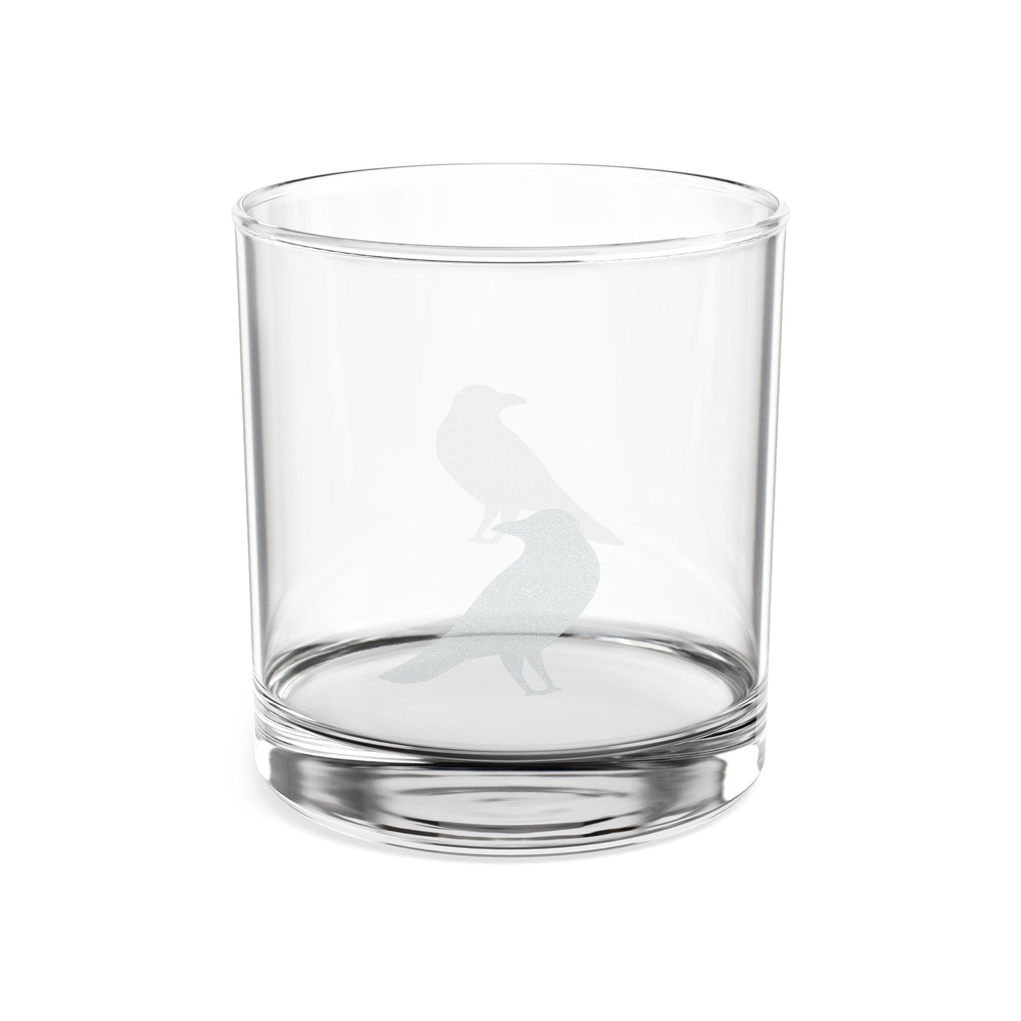 Smith & Raven | Raven Silhouette Whiskey Glass | Engraved 10.5oz Rocks Glass
