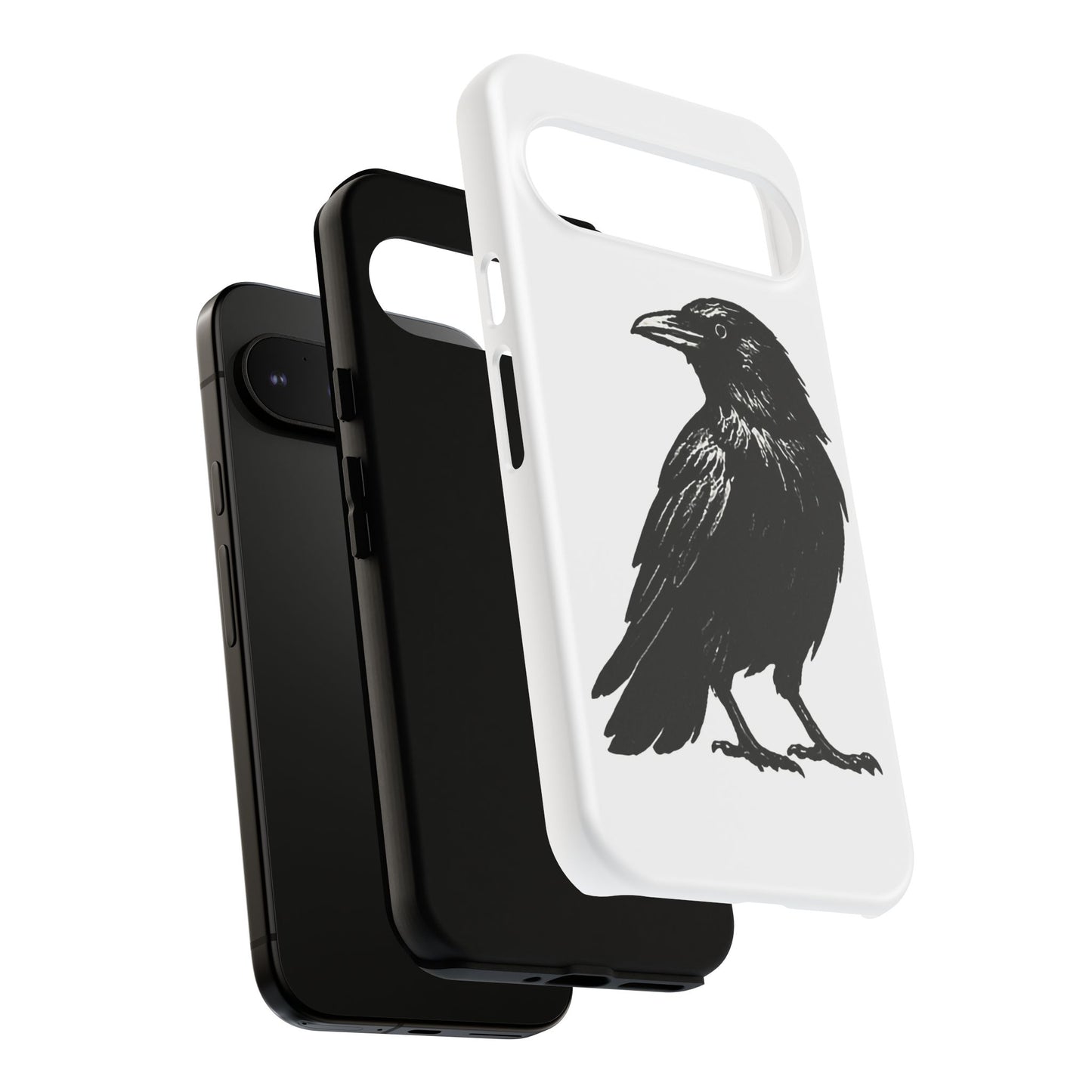 Smith & Raven | Black Raven Illustration Phone Case | Tough Protective Case