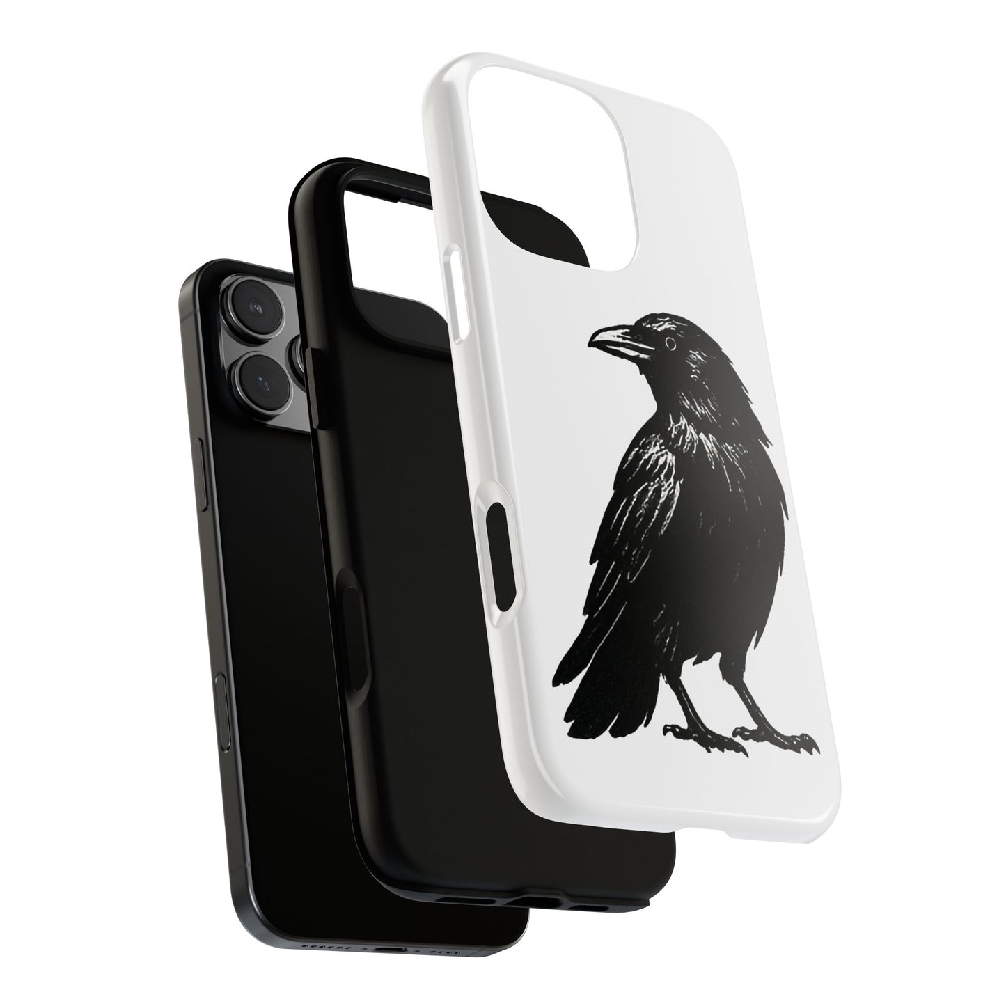 Smith & Raven | Black Raven Illustration Phone Case | Tough Protective Case