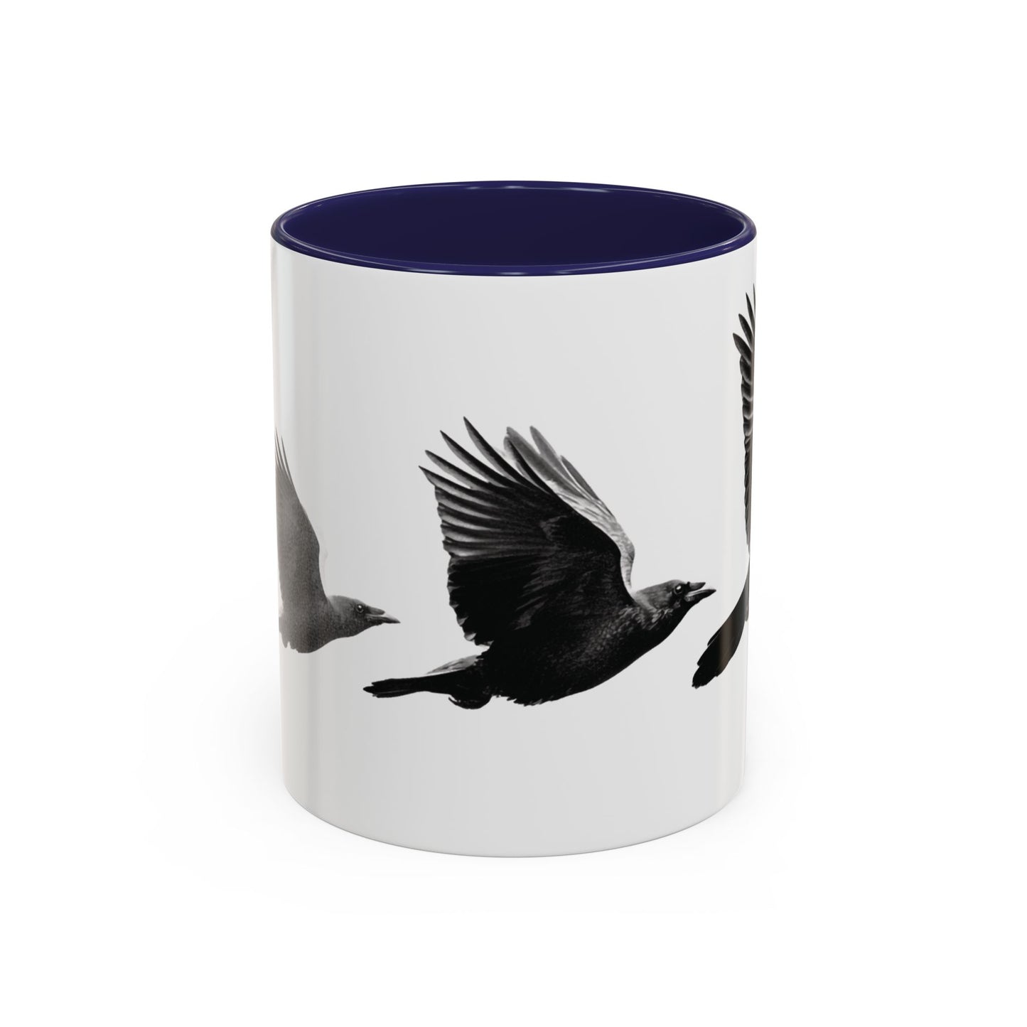 Smith & Raven | Flying Ravens Mug | Accent Color Mugs | 11oz 15oz