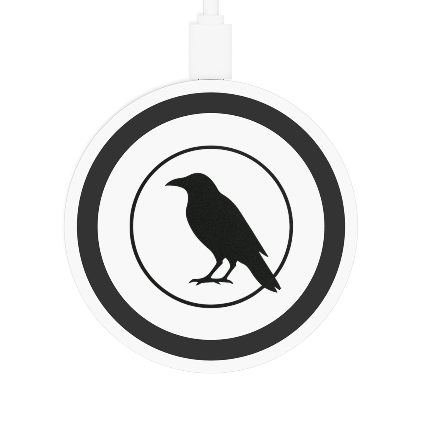Smith & Raven | Raven Silhouette Wireless Charging Pad | Black and White