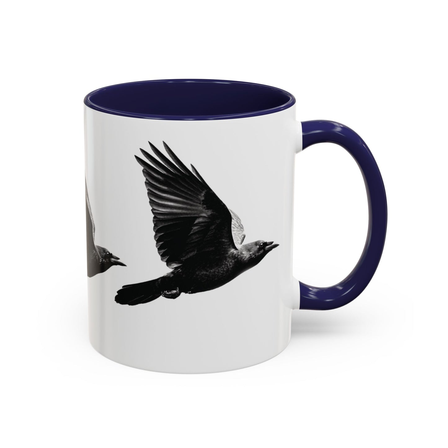 Smith & Raven | Flying Ravens Mug | Accent Color Mugs | 11oz 15oz